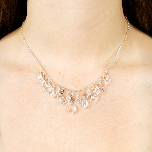 Herkimer Fringe Collar Necklace