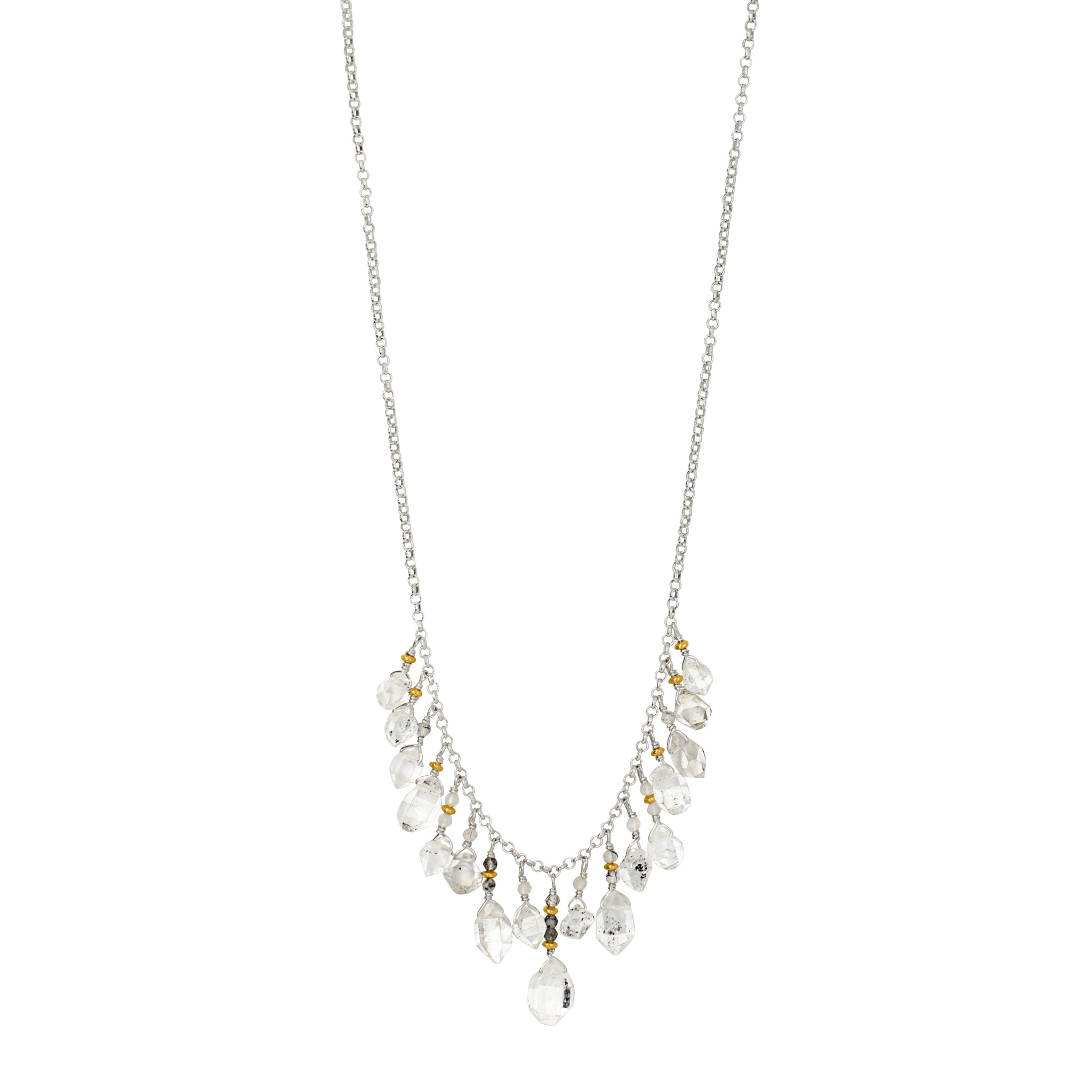 Herkimer Fringe Collar Necklace
