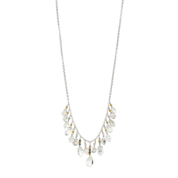 Herkimer Fringe Collar Necklace
