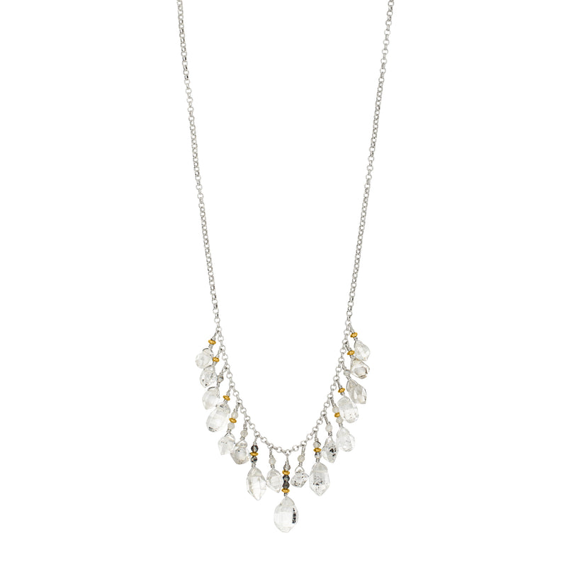 Herkimer Fringe Collar Necklace