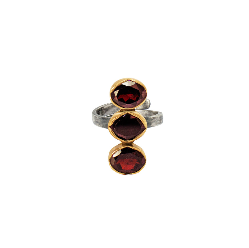 Garnet Totem Ring