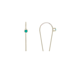 You're Hooked Earrings in Turquoise & Silver