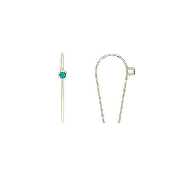 You're Hooked Earrings in Turquoise & Silver