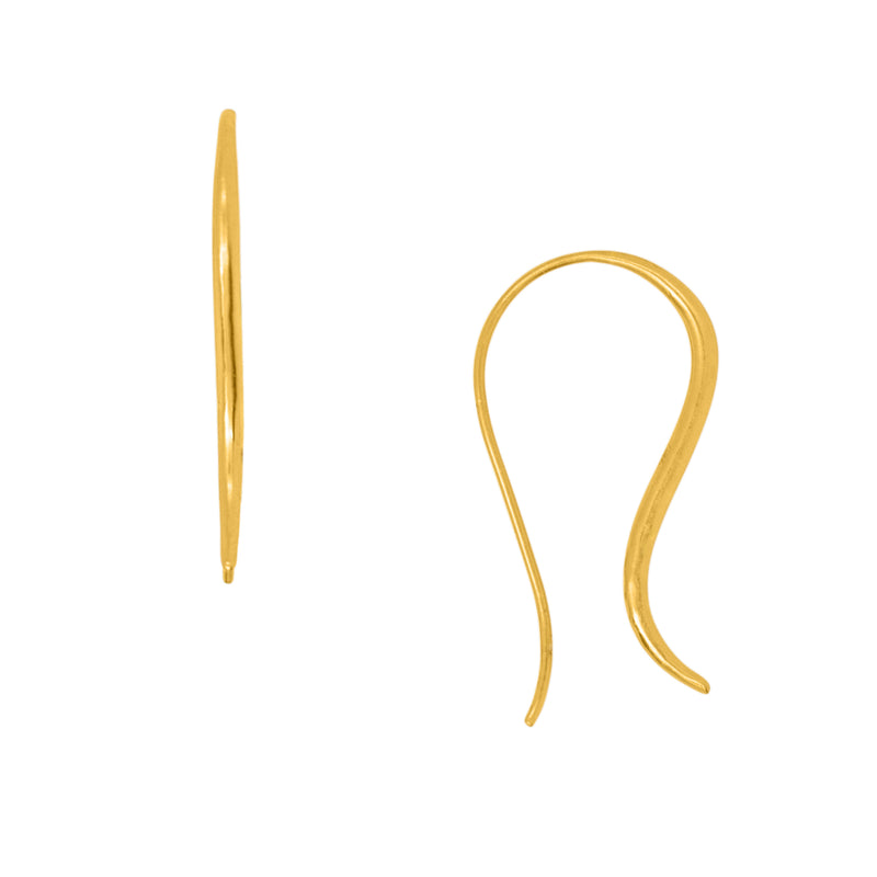 Open Curve Earring in Gold