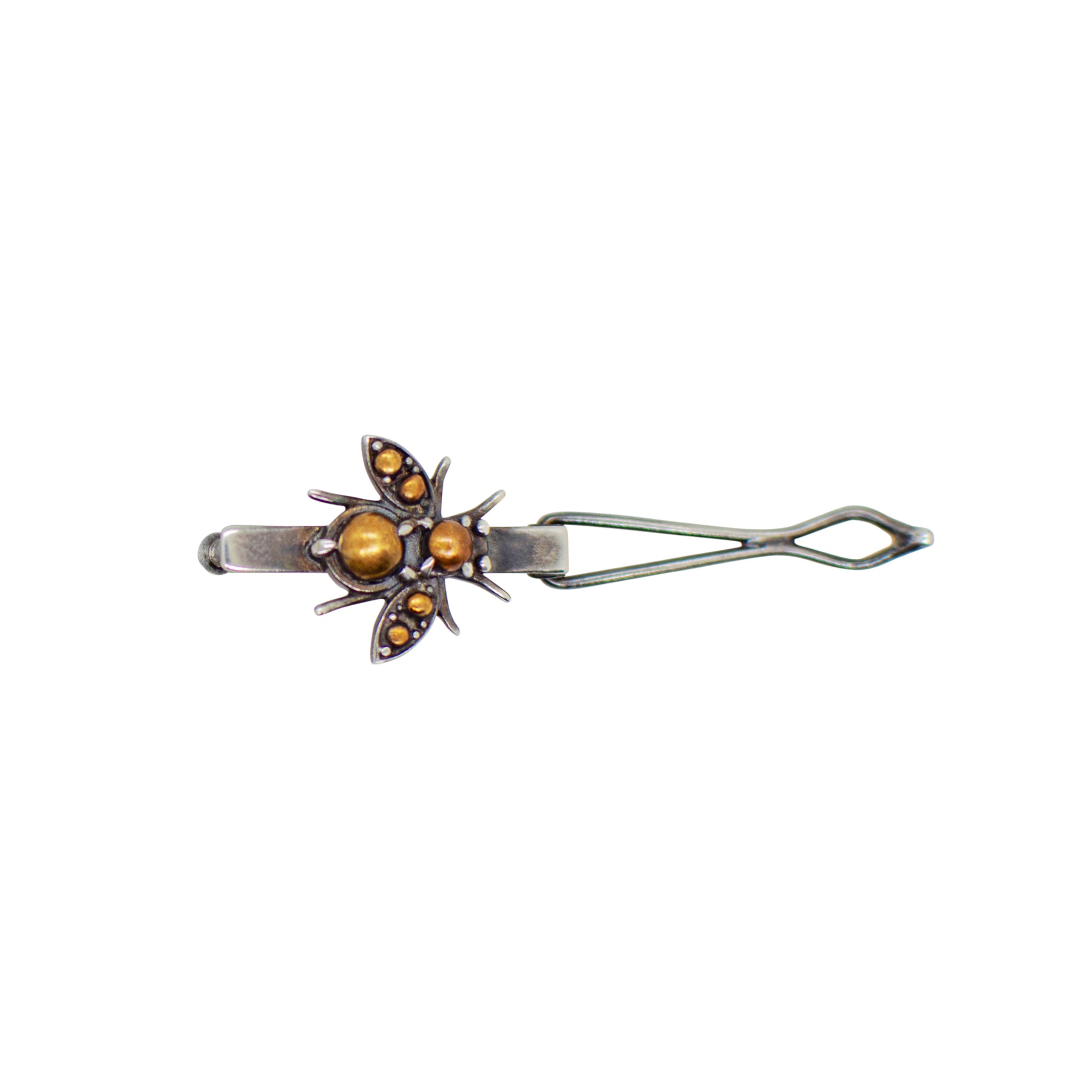 Antiqued Cornu Barrette