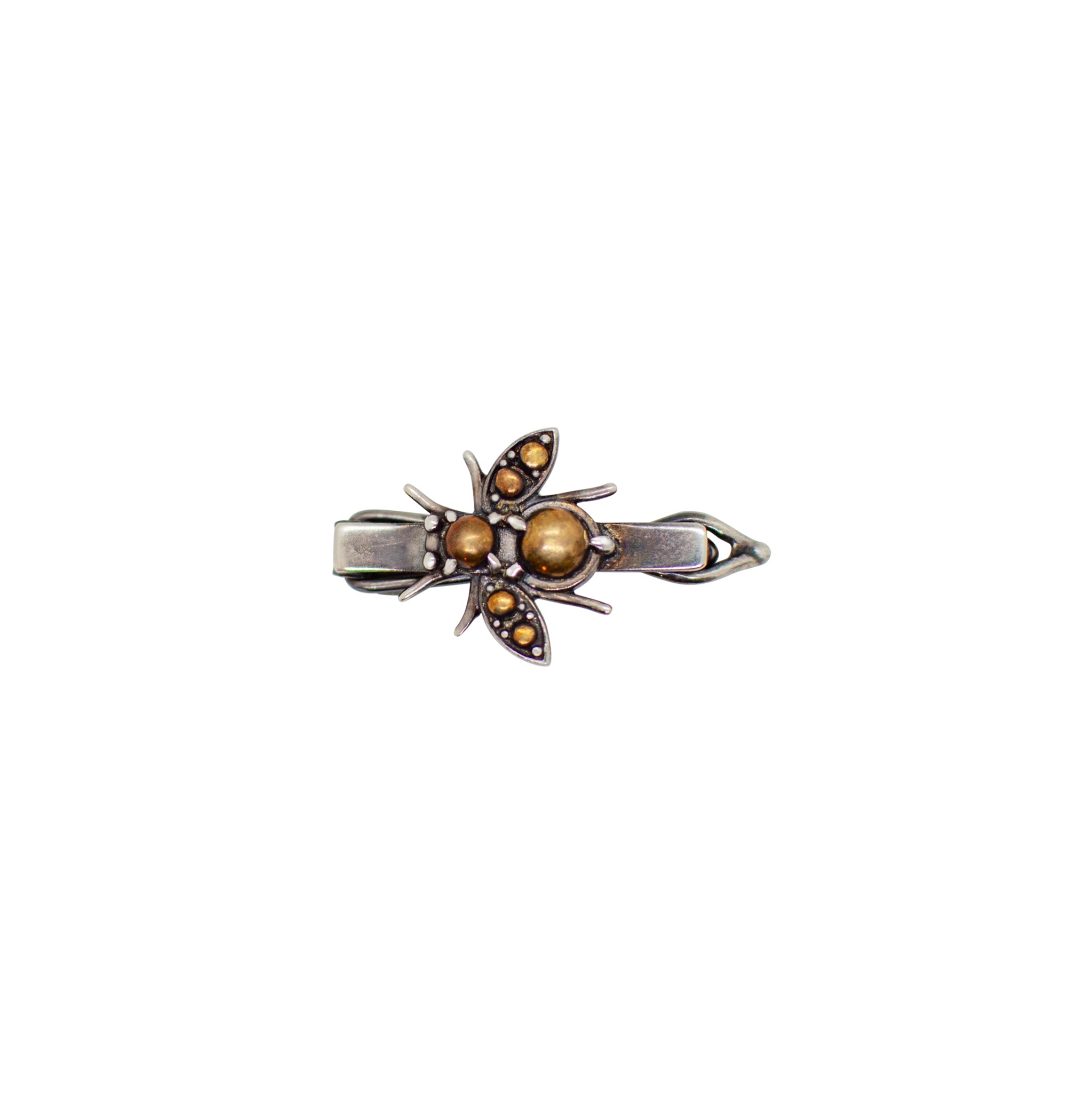 Antiqued Cornu Barrette