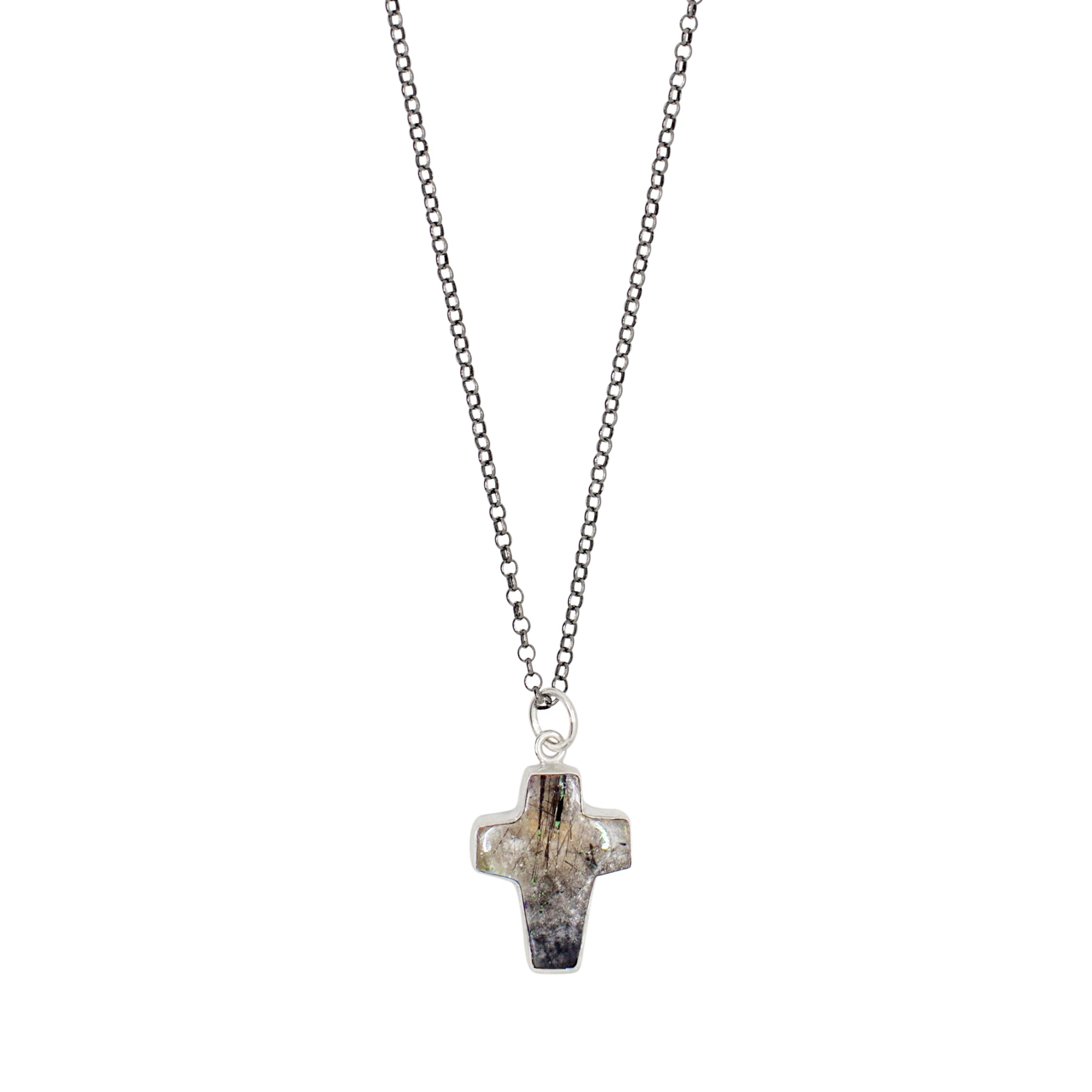 Stone Cross Necklace