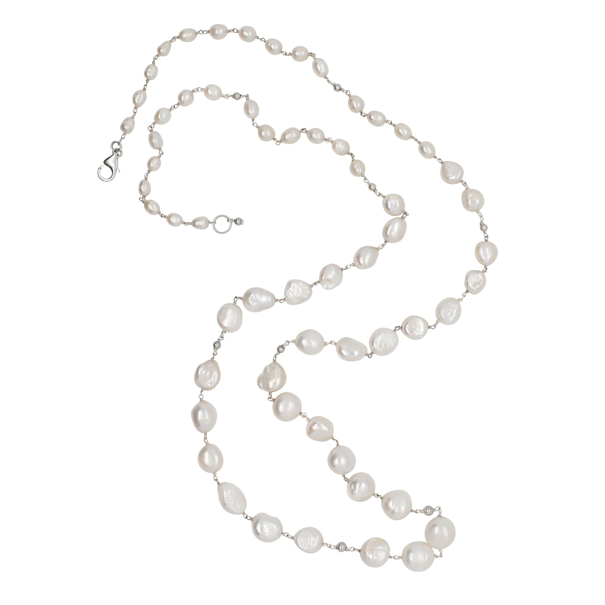 Pearl & Satin Bonfire Necklace