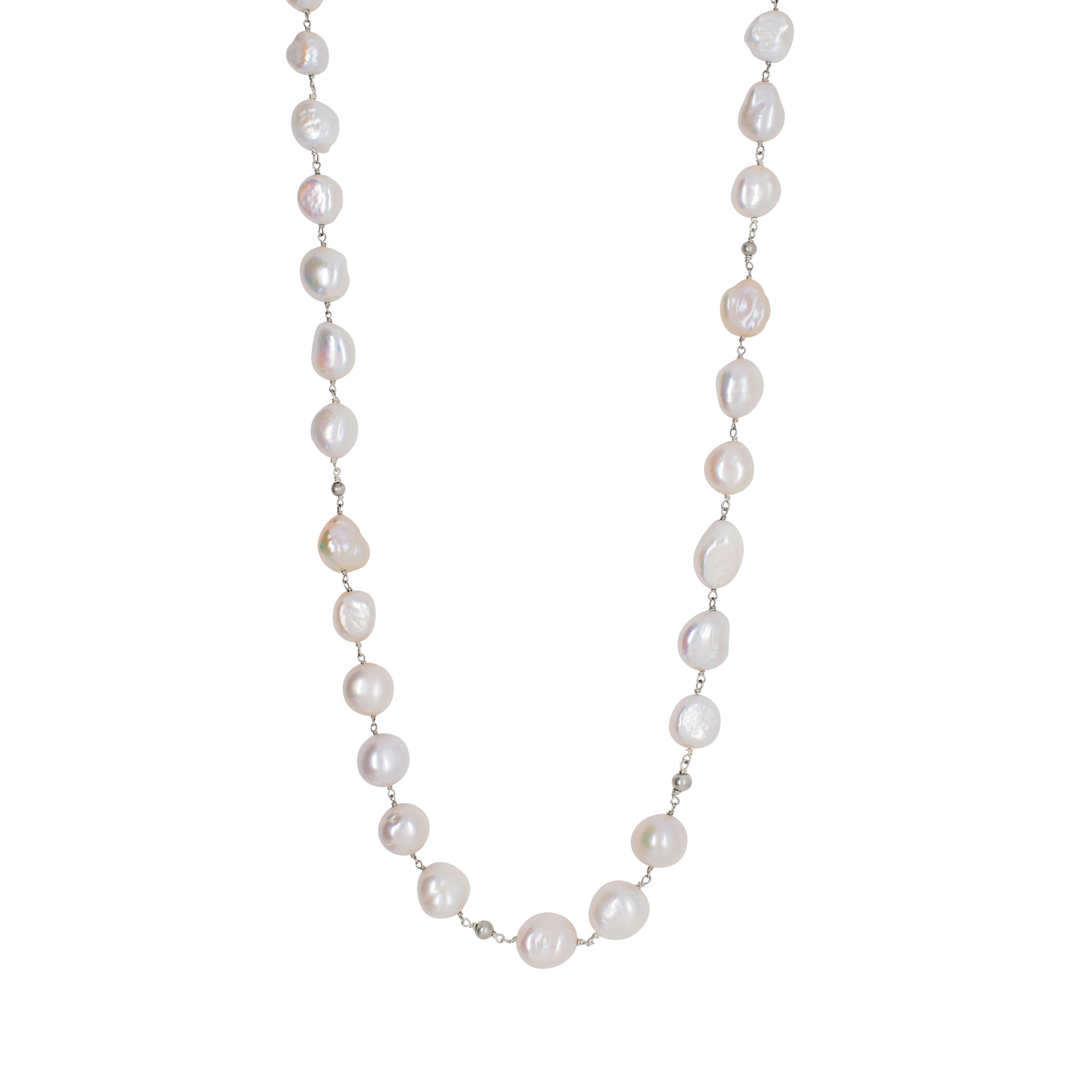 Pearl & Satin Bonfire Necklace
