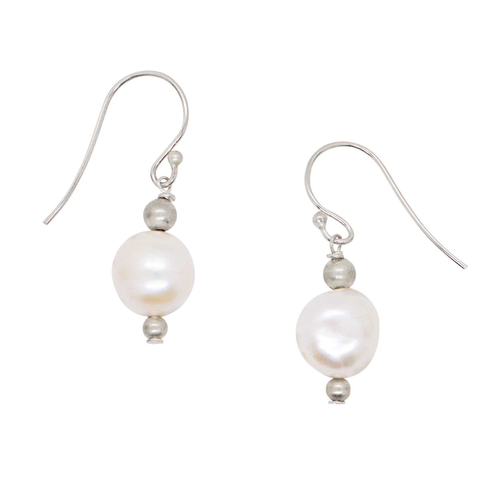 Pearl & Satin Earrings