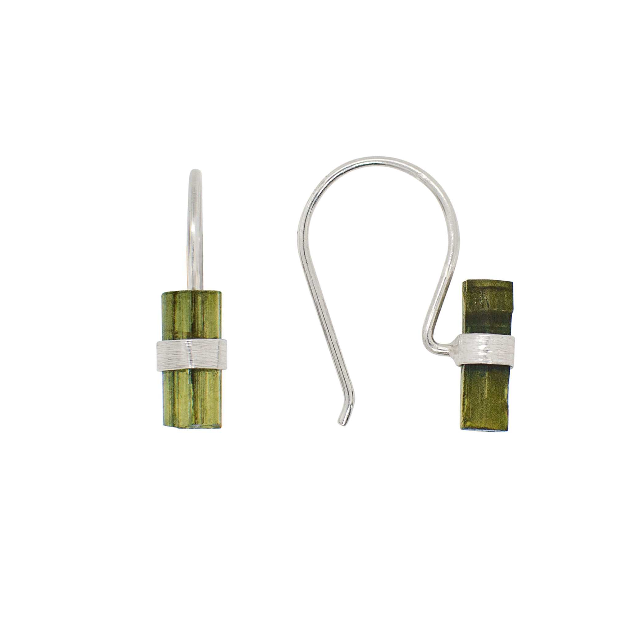 Pencil Stone Drop Earrings