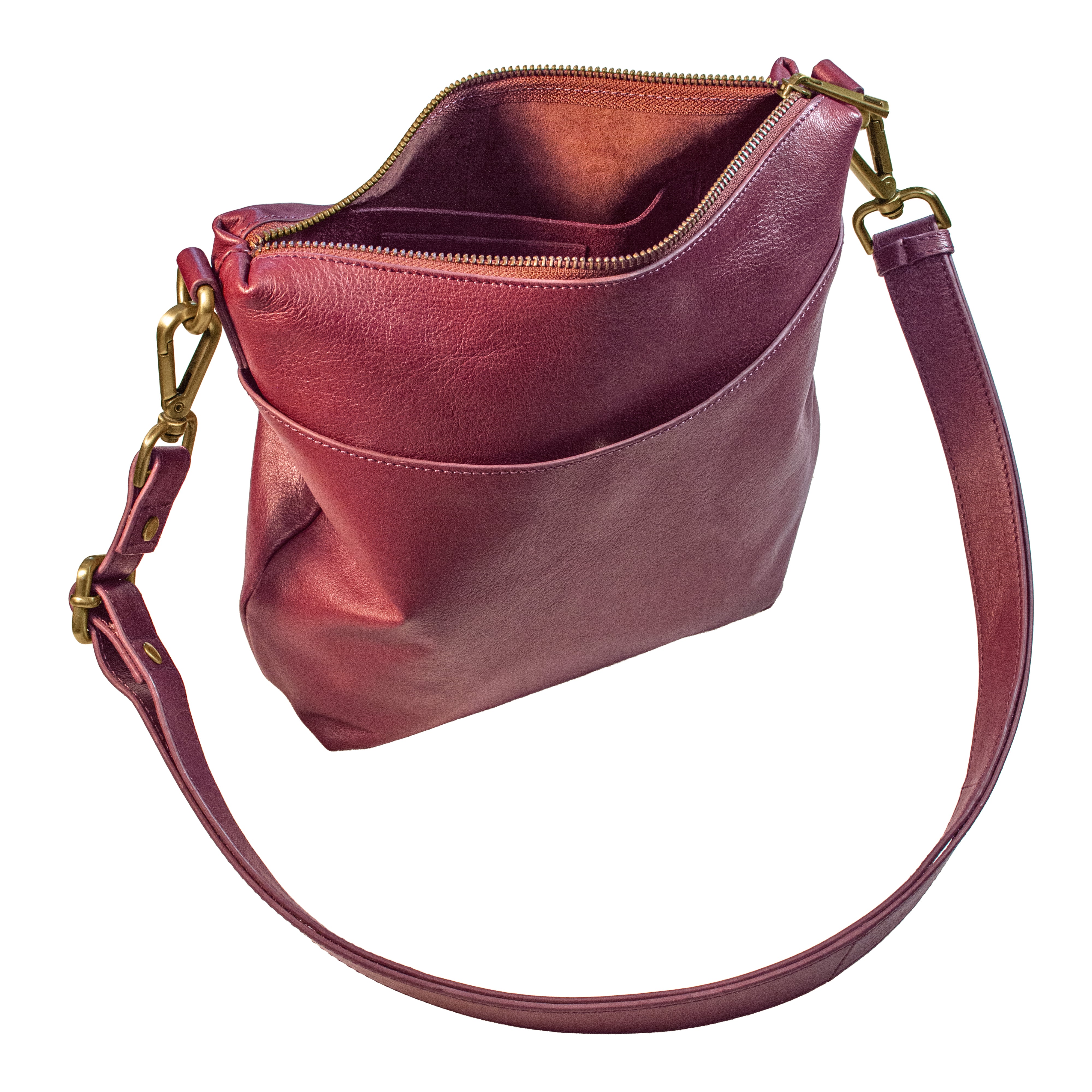 Go Anywhere Bag in Bordeaux Red