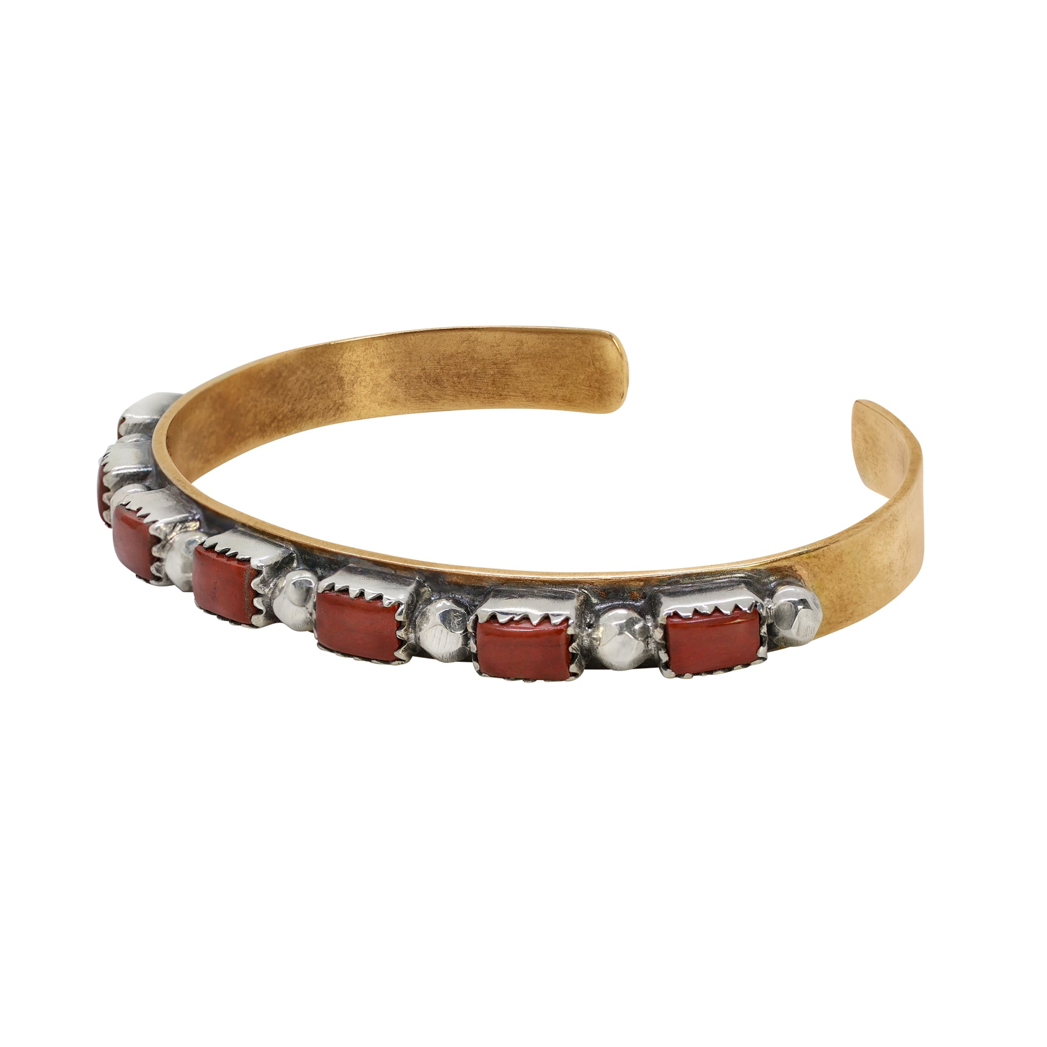 Stone Bonfire Cuff in Jasper
