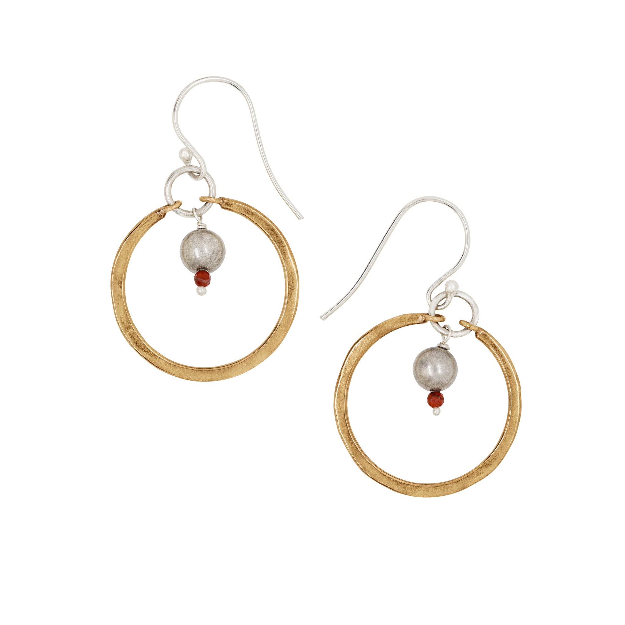 Bonfire Circle Earrings in Jasper