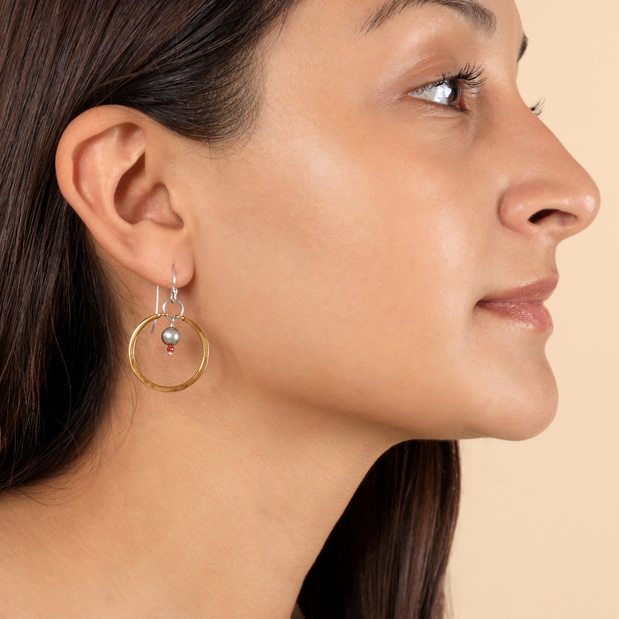 Bonfire Circle Earrings in Jasper