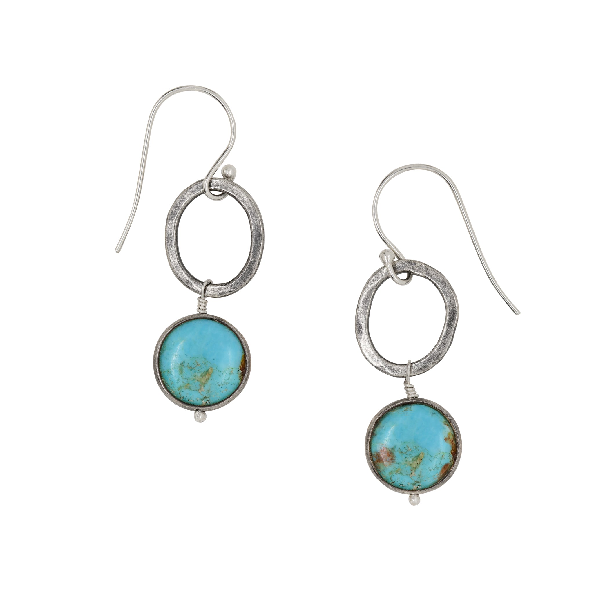Turquoise Moon Earrings