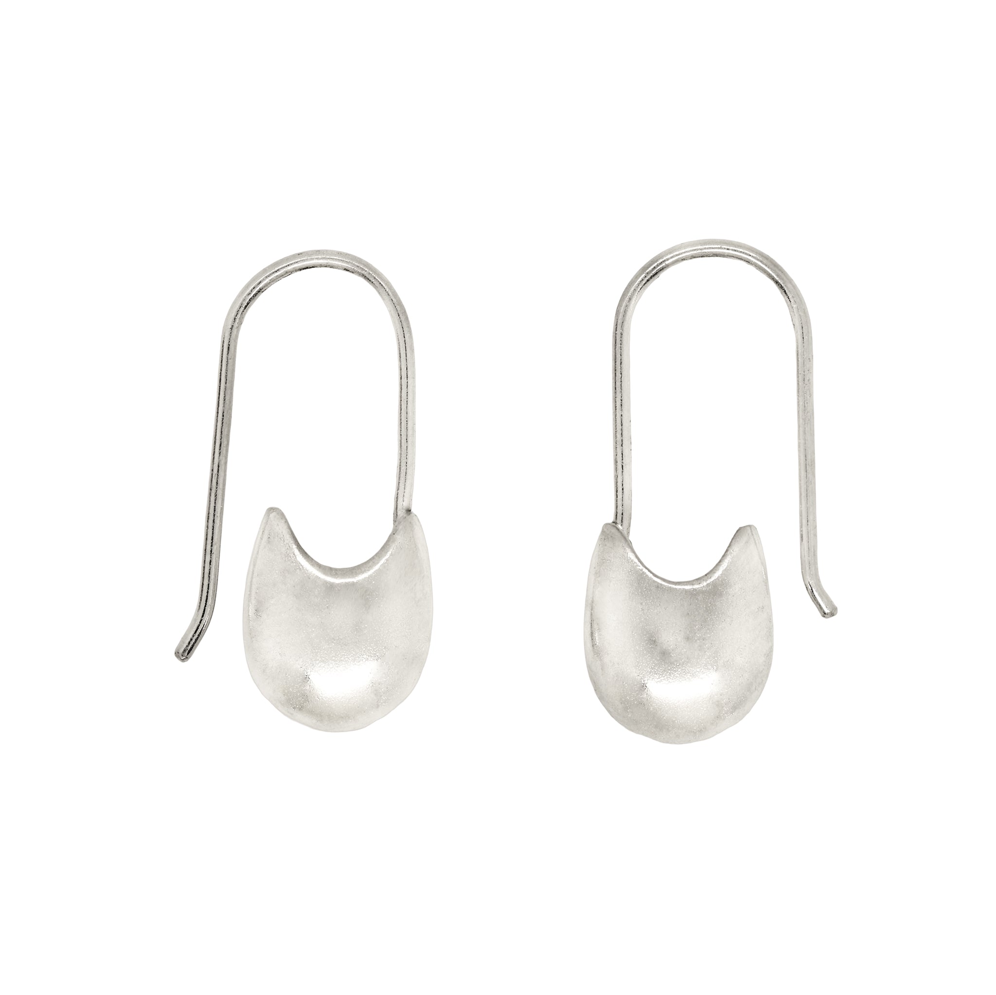 Drop Earpin Earrings in Silver