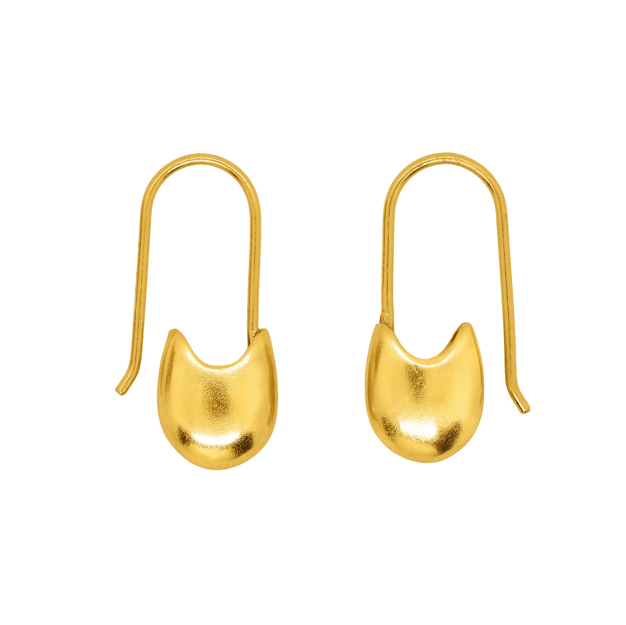 Drop Earpin Earrings in Gold