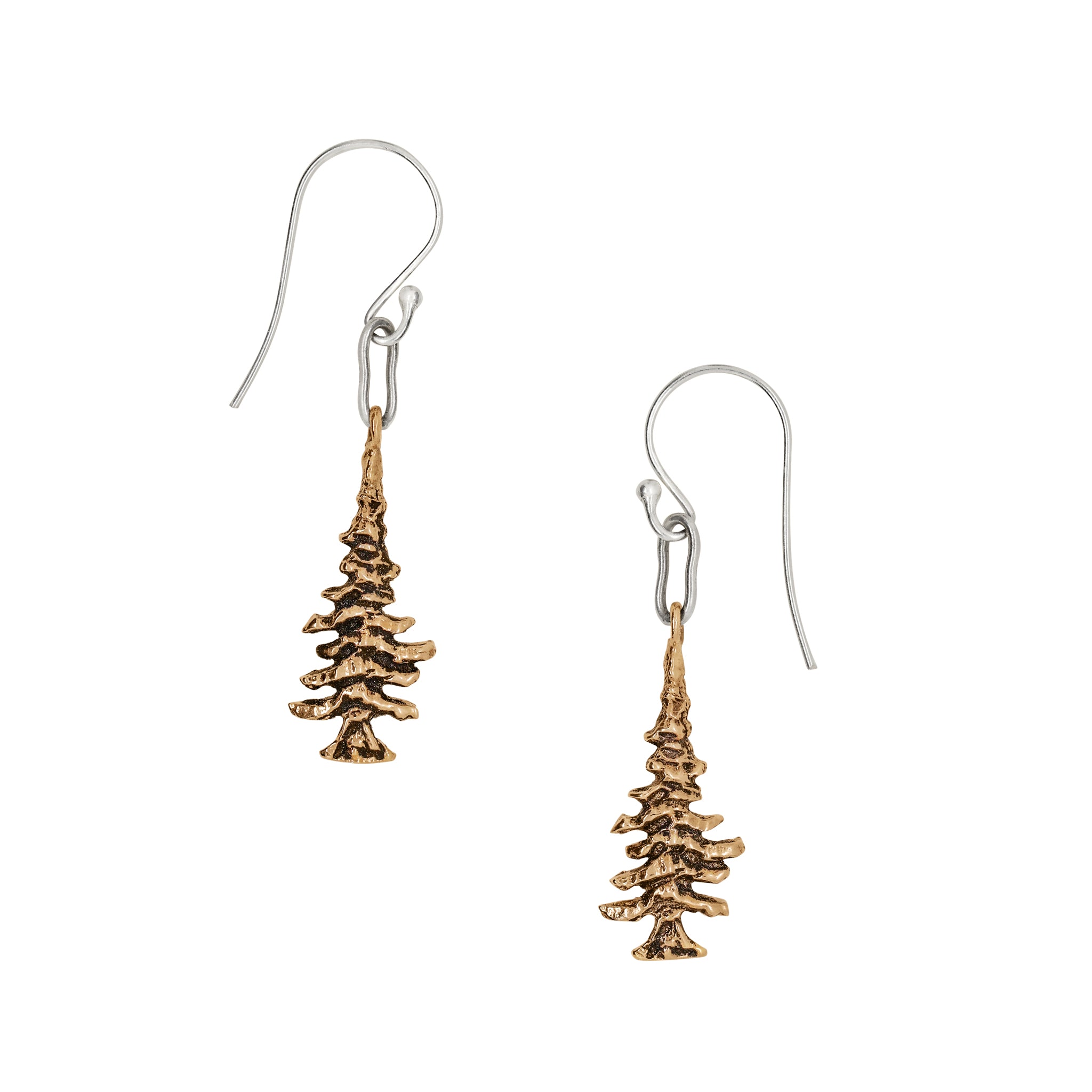 Gentle Giants Earrings in Bronze & Silver