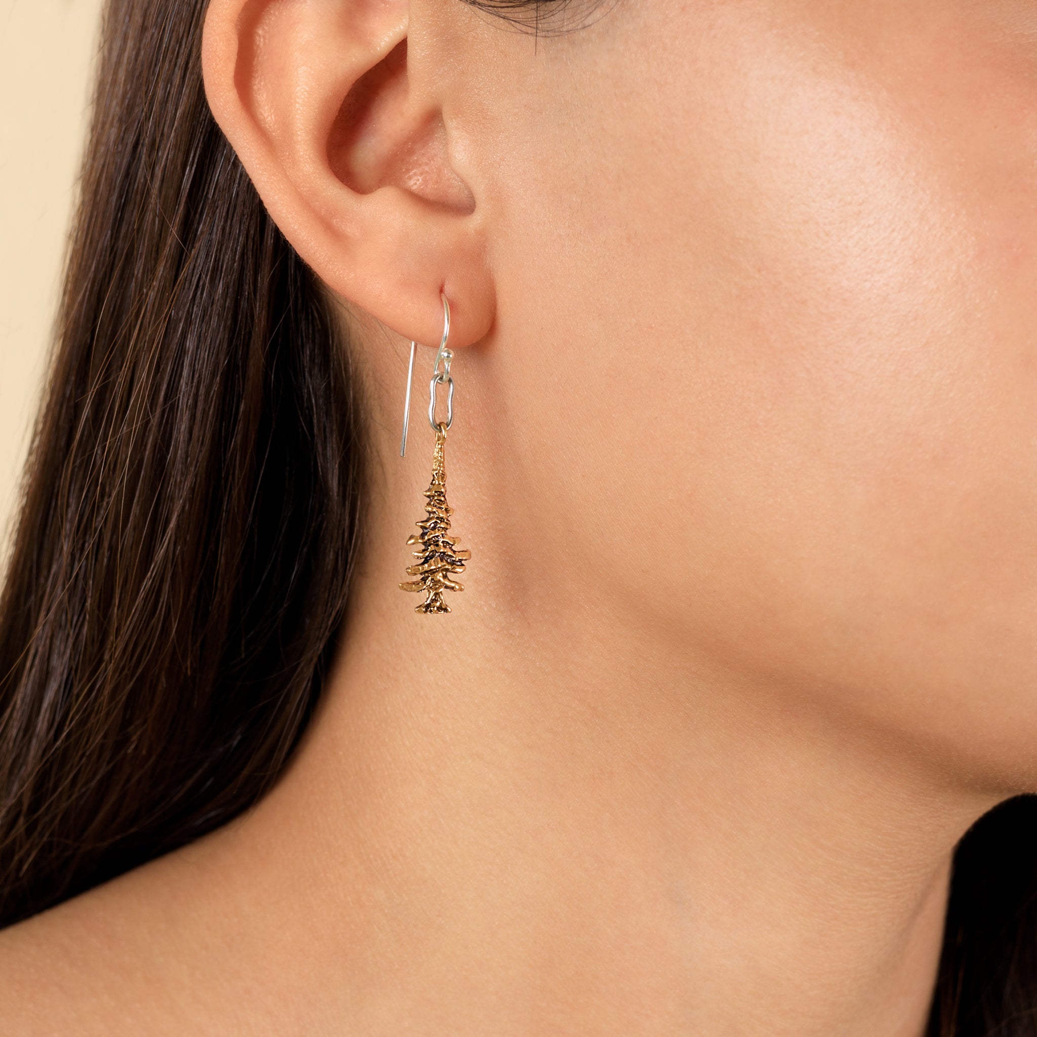 Gentle Giants Earrings in Bronze & Silver