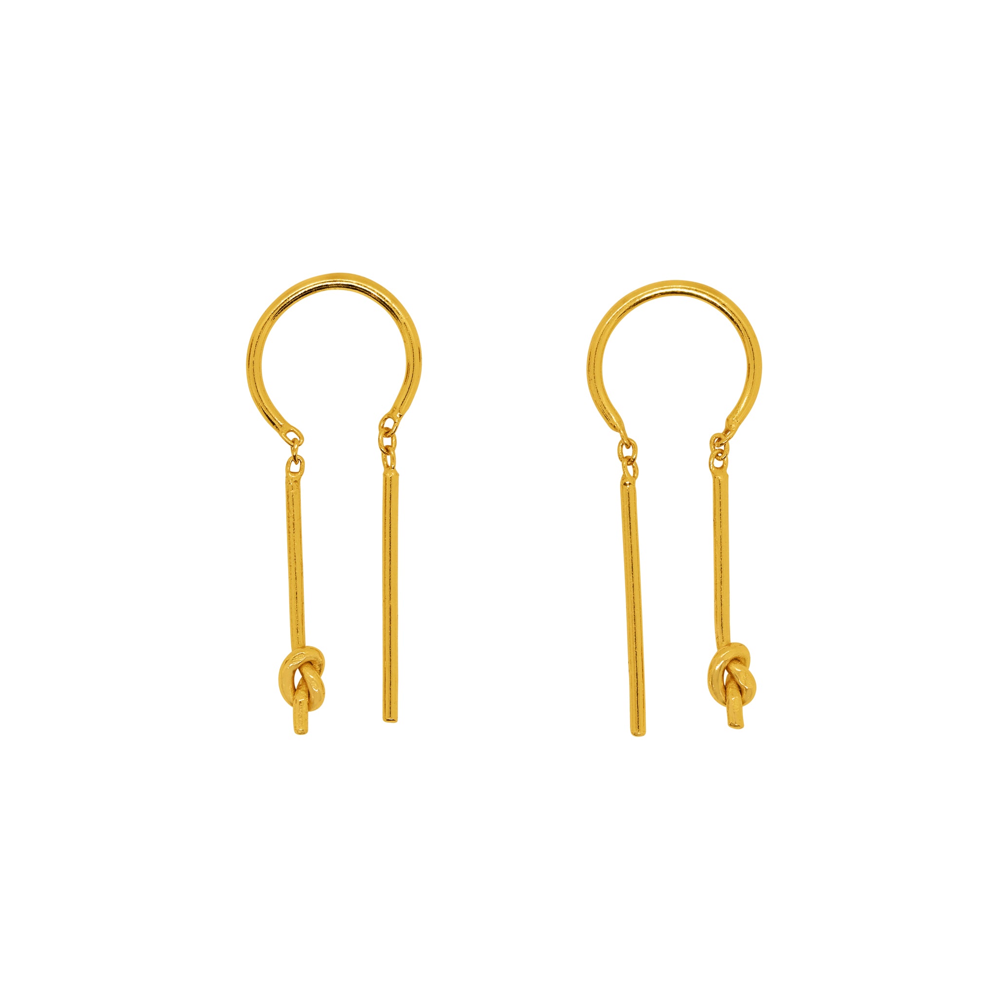 Feeling Knotty Dancer Threaders in Gold - 1 1/8" L