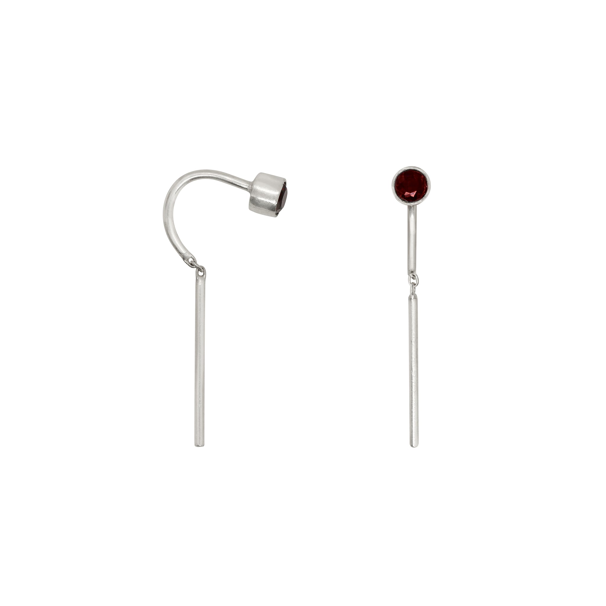 Venus Dancer in Garnet & Silver