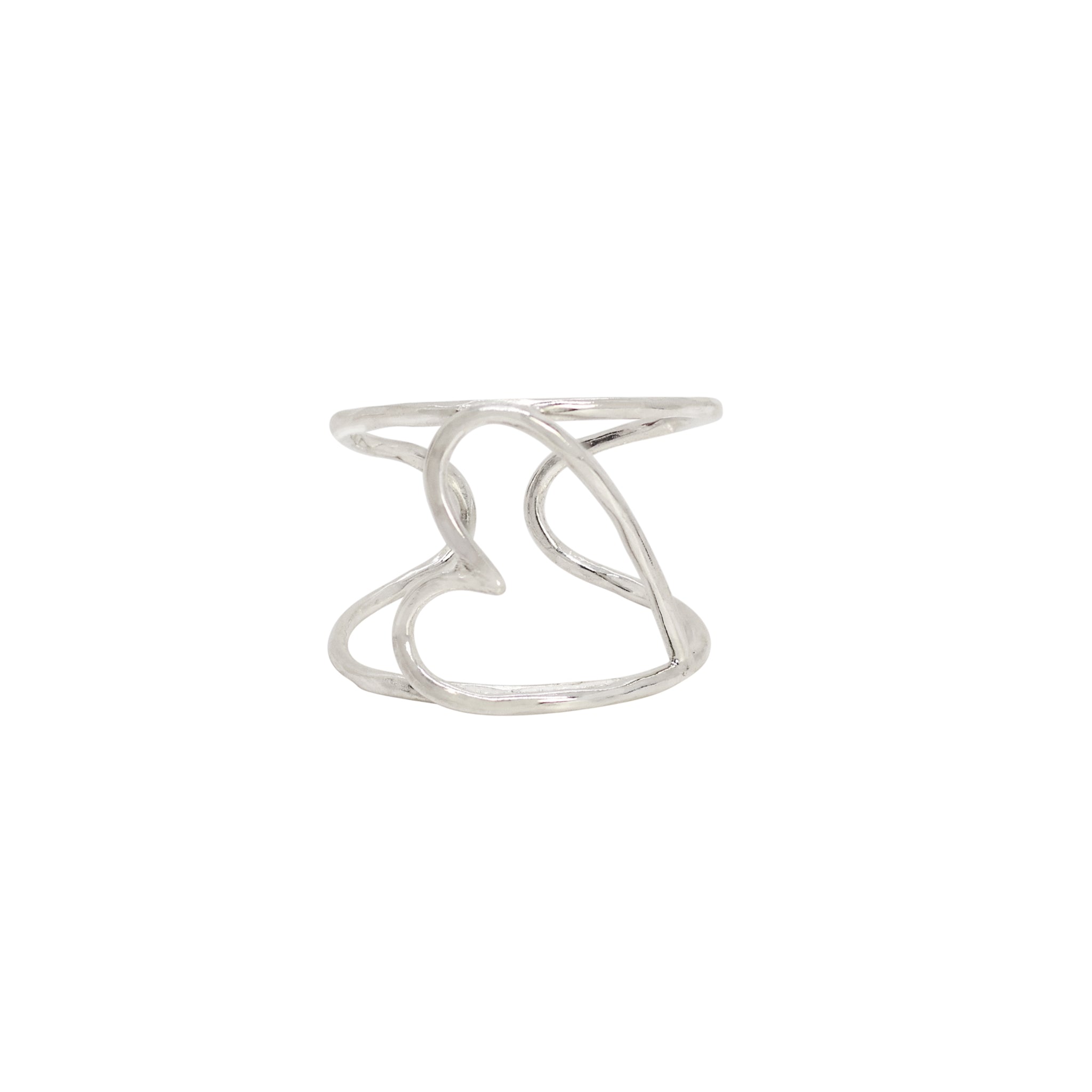 Caged Heart Ring in Silver | Available to Ship January 15, 2025