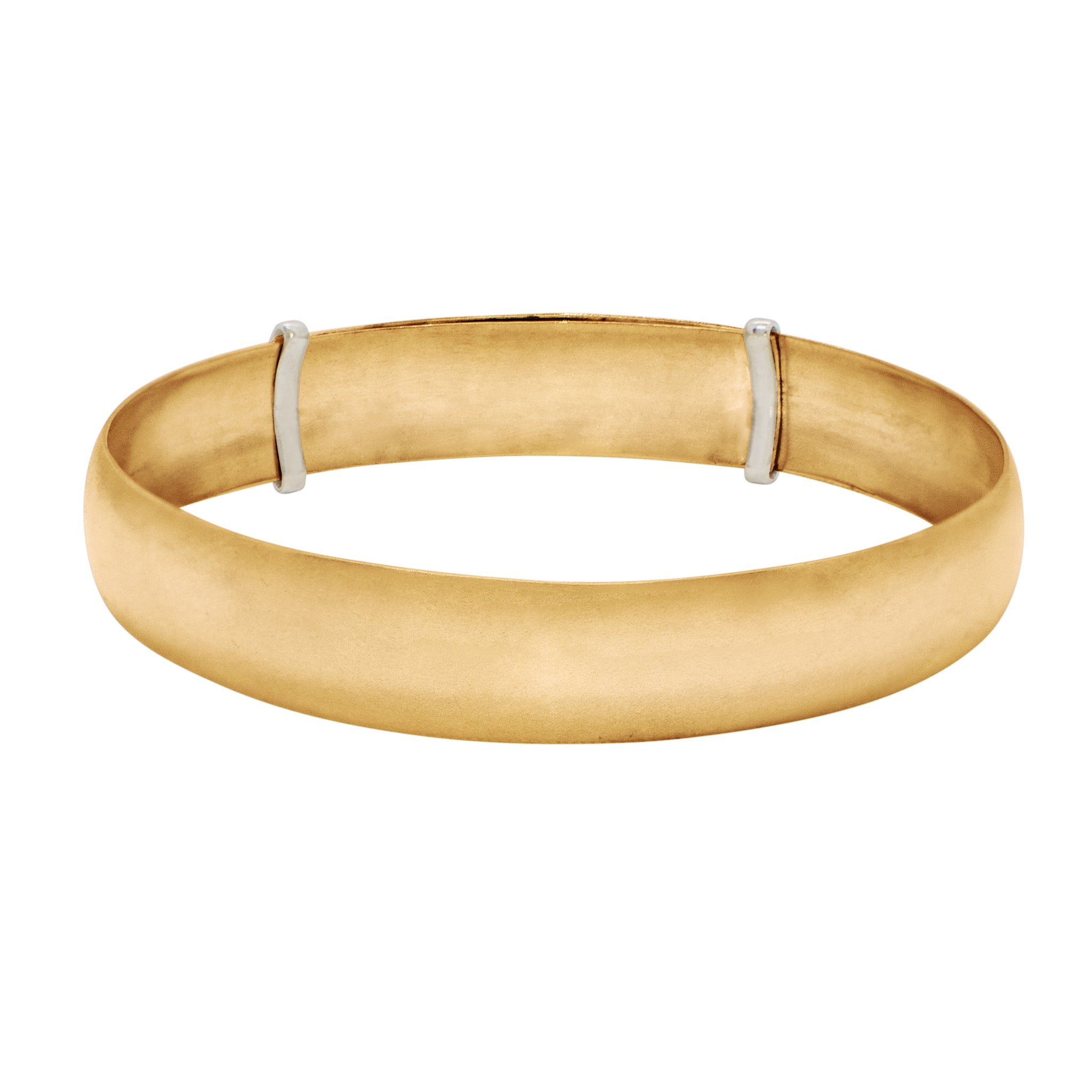 Slide Bangle in Bronze & Silver - 1/2" W