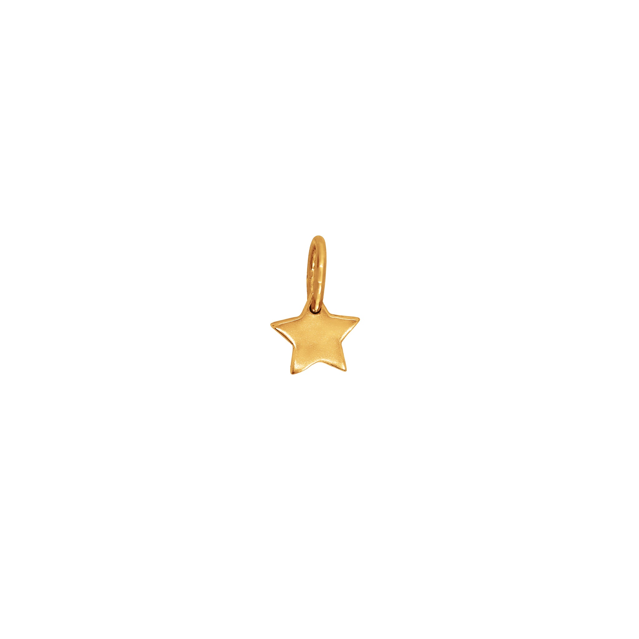 Star Charm Pendant in Bronze