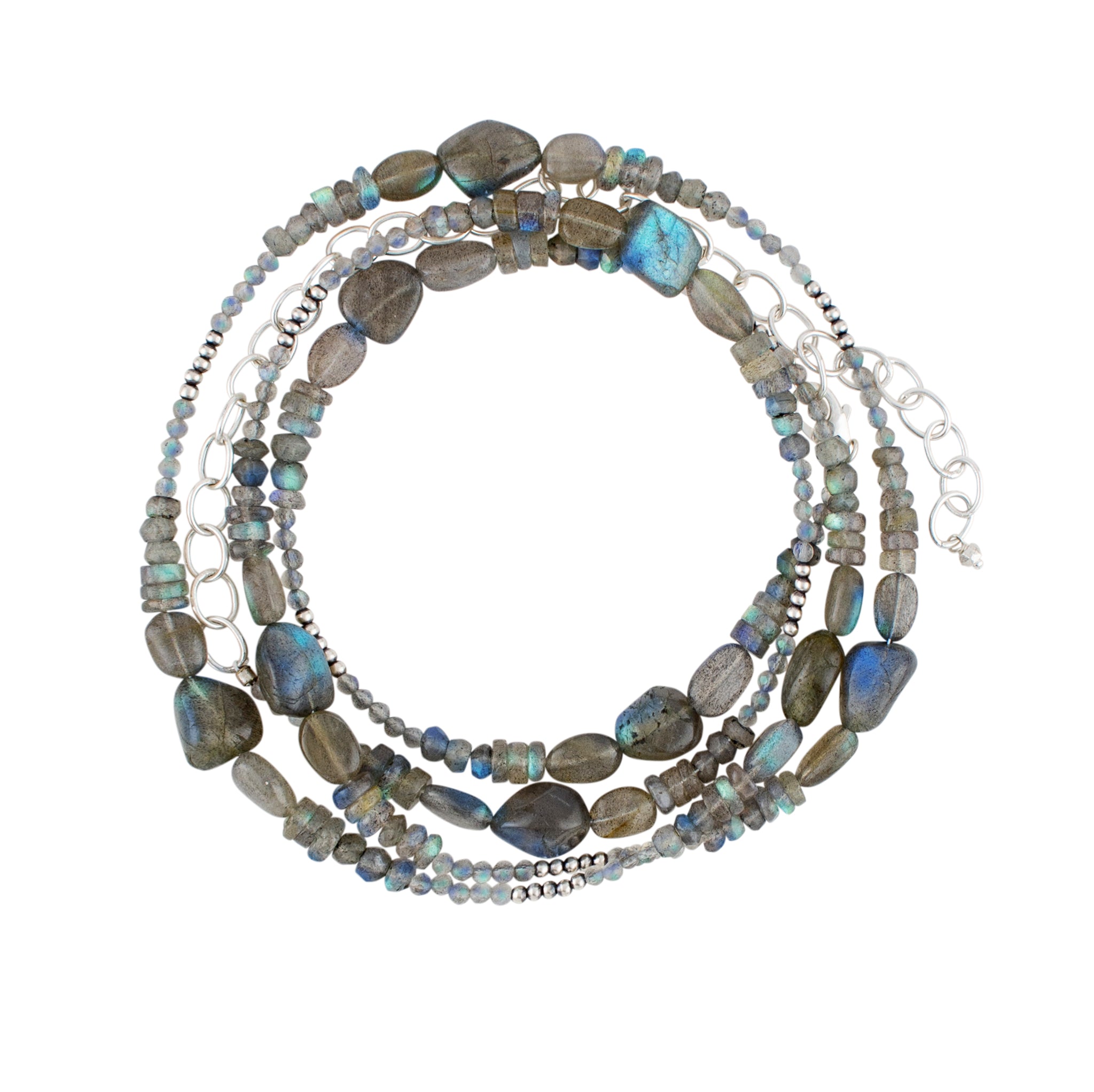 Labradorite Bonfire Strand Necklace
