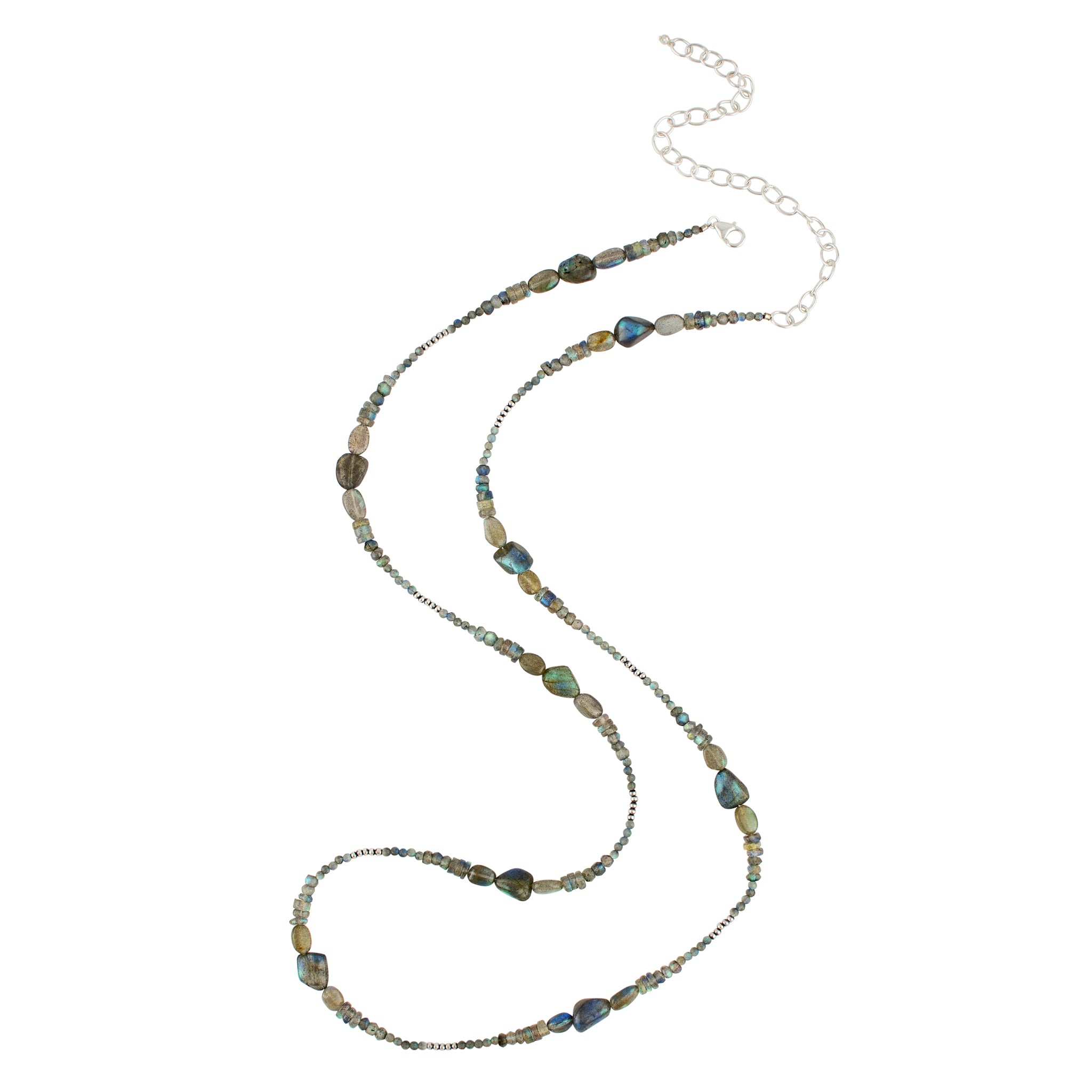 Labradorite Bonfire Strand Necklace