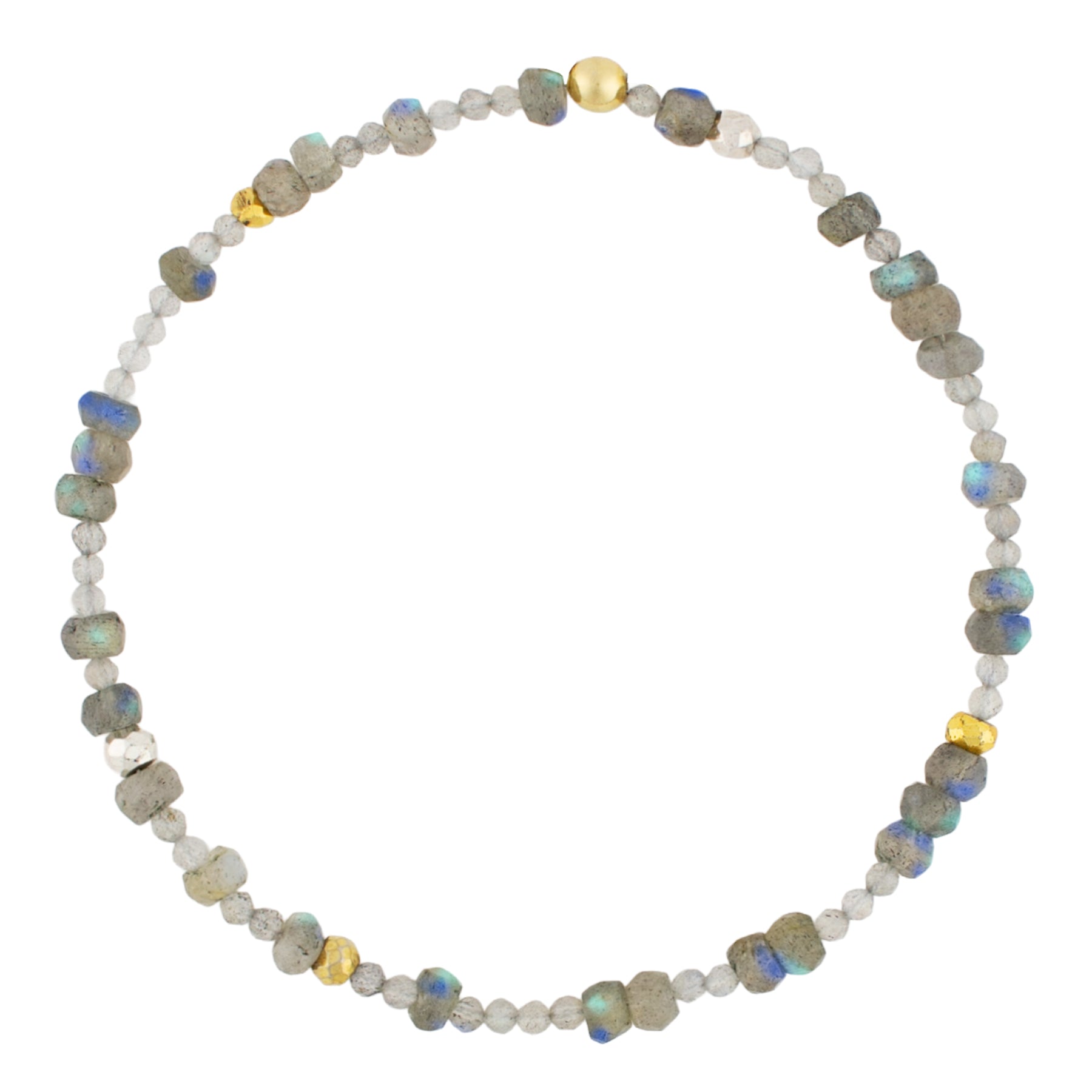 Pyrite's Booty Bracelet in Mixed Labradorite