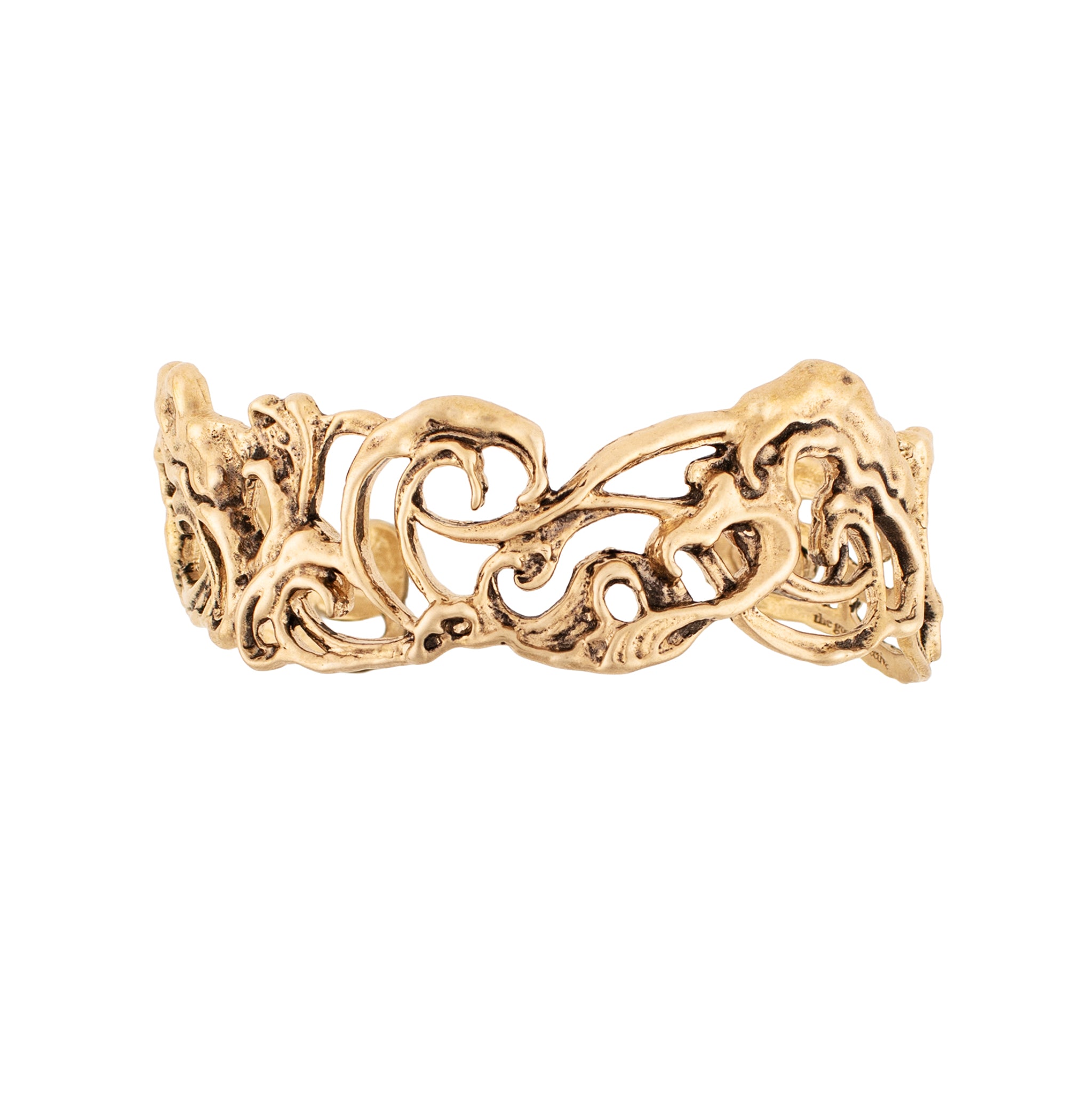 Waves of Joy Cuff in Bronze - Narrow