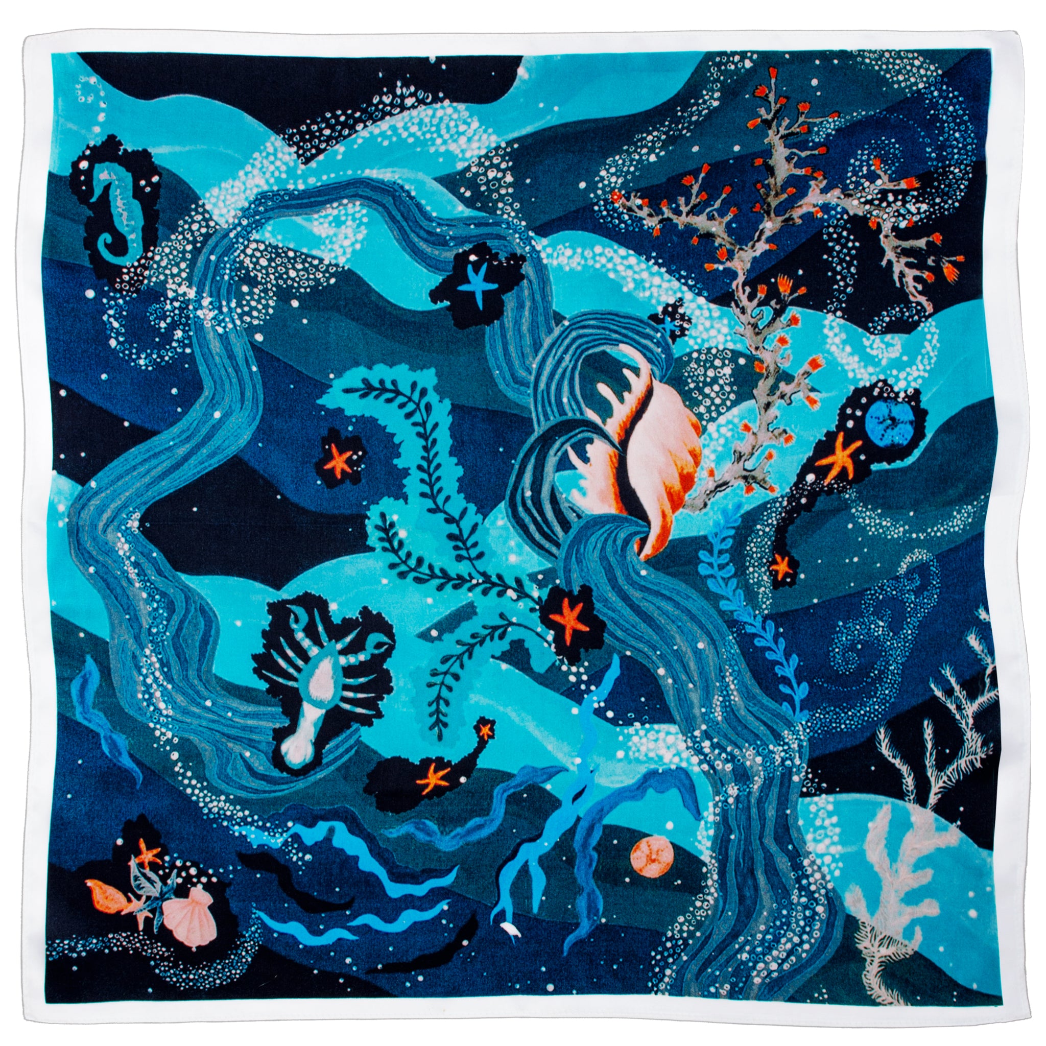 Beneath the Surface Silk Scarf