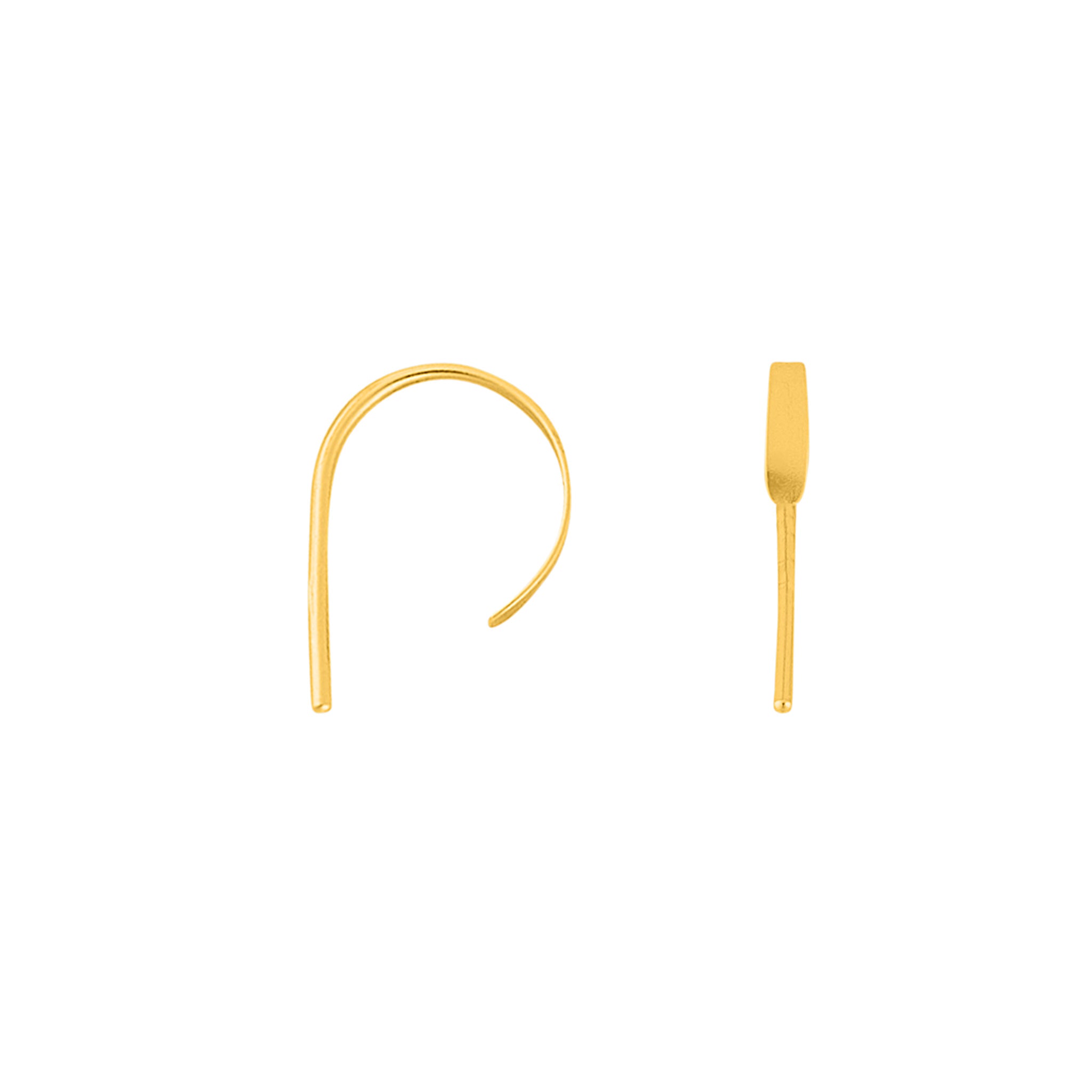 Tiny Paddle Threaders in Gold