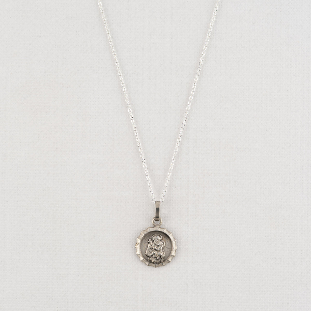 Vintage Medal Saint Joseph v120