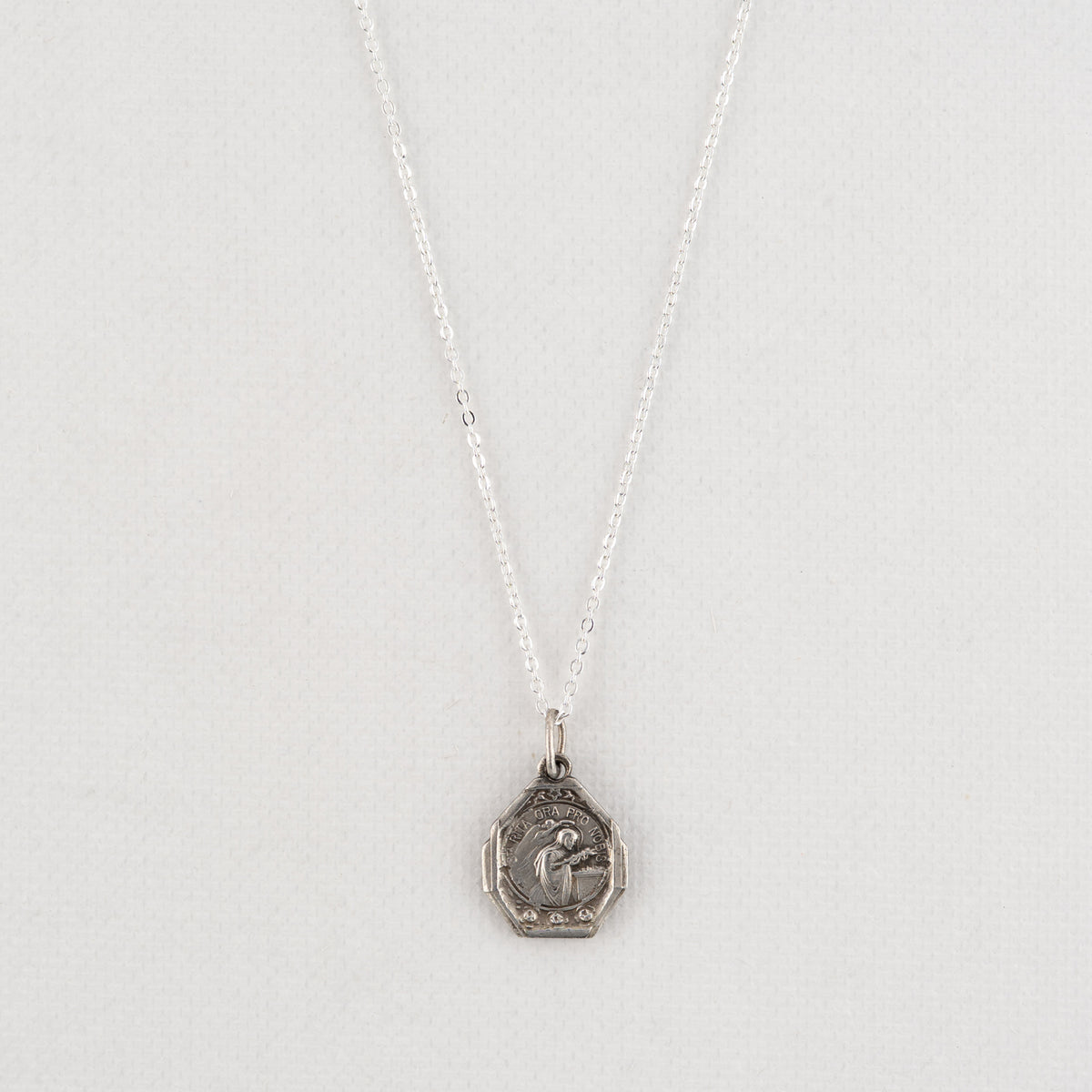 Vintage Medal Saint Rita v125