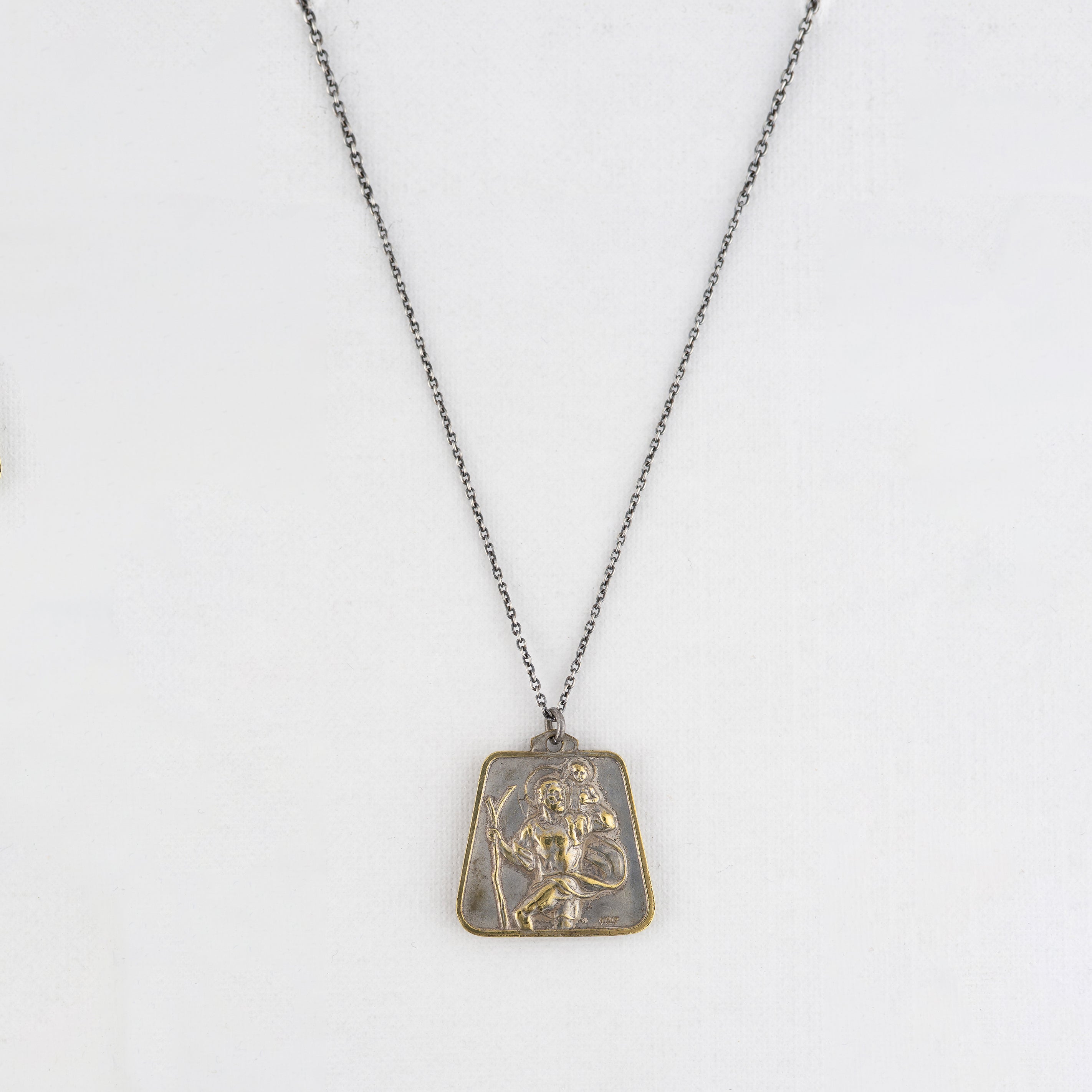 Vintage Medal Saint Christopher v27