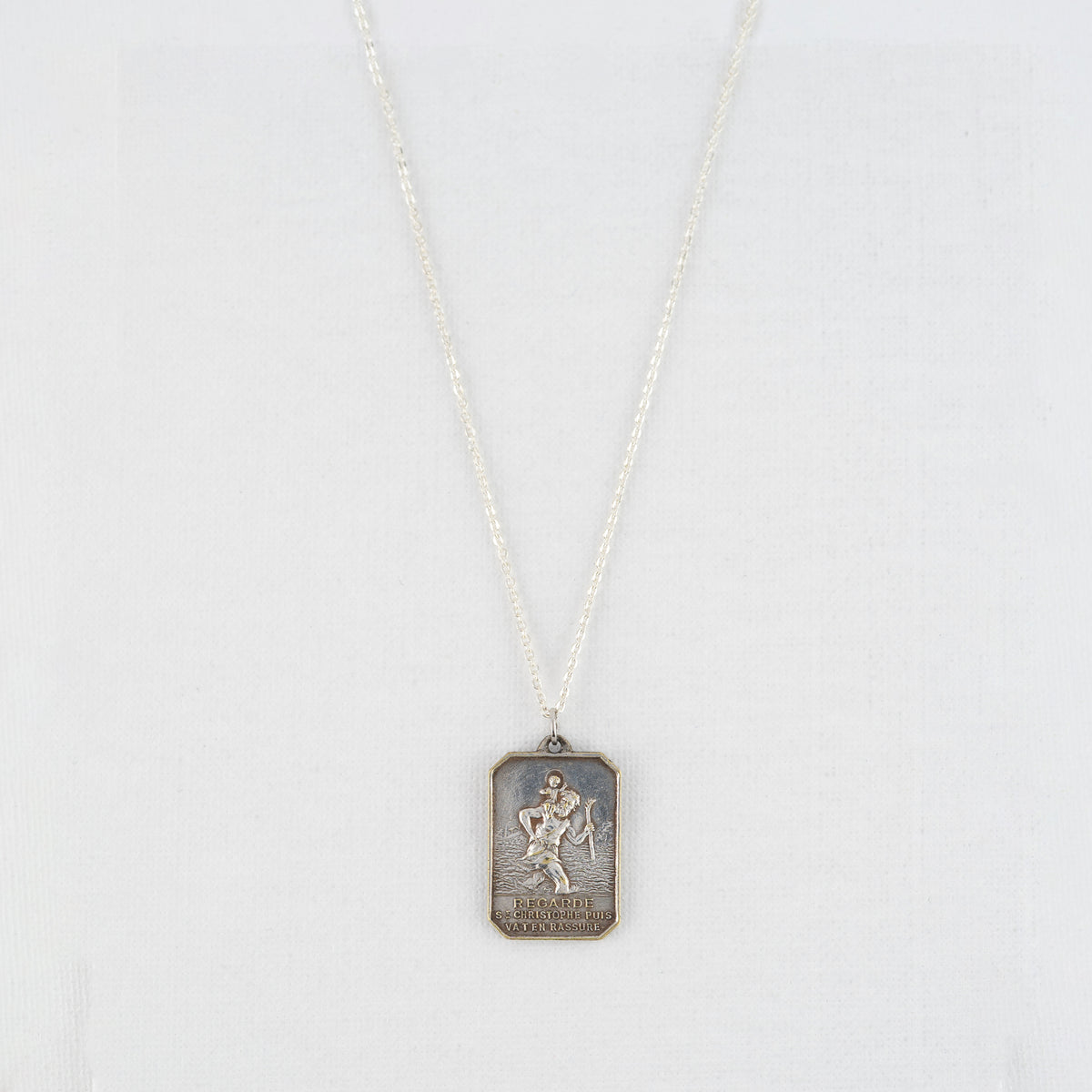 Vintage Medal Saint Christopher v28