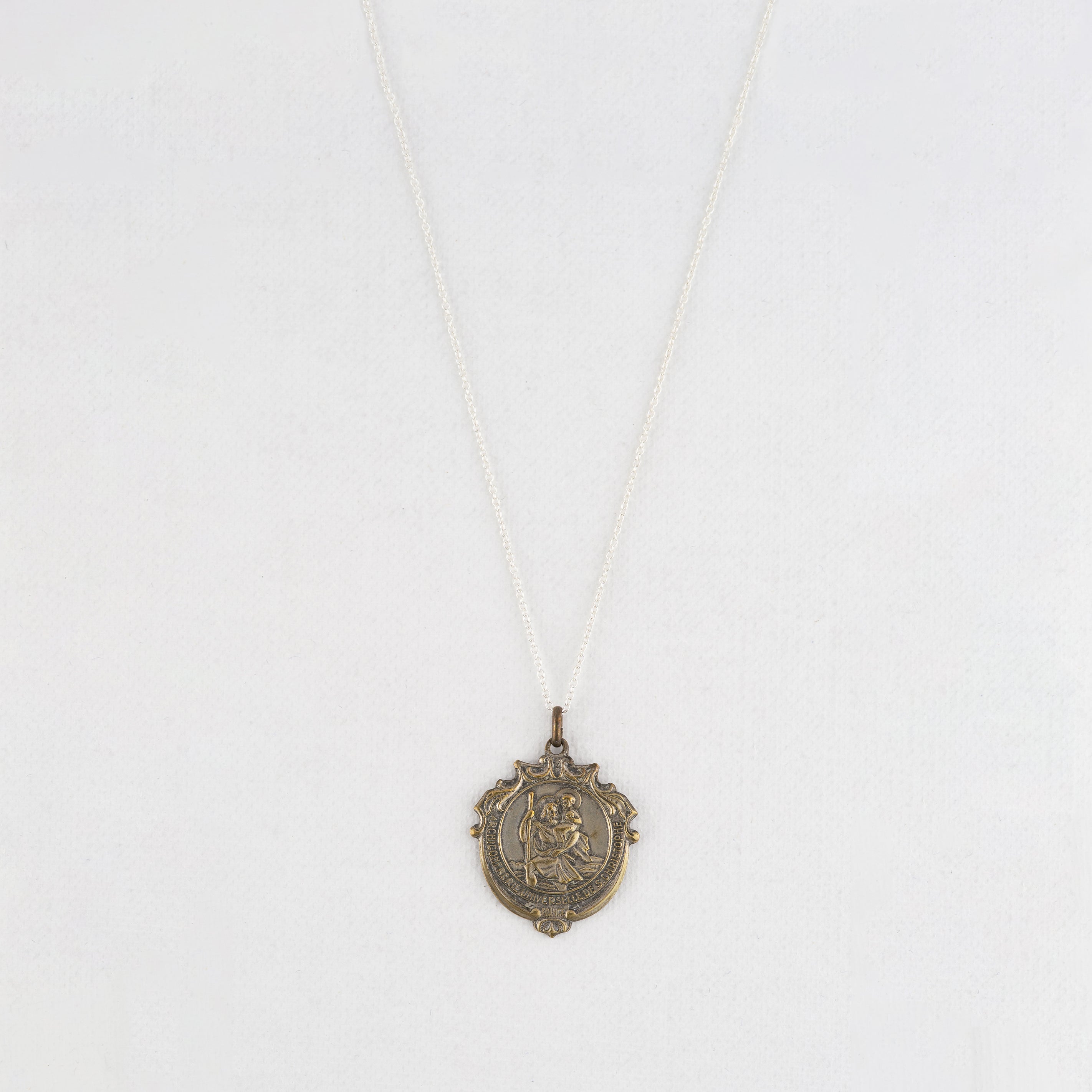 Vintage Medal Saint Christopher v6