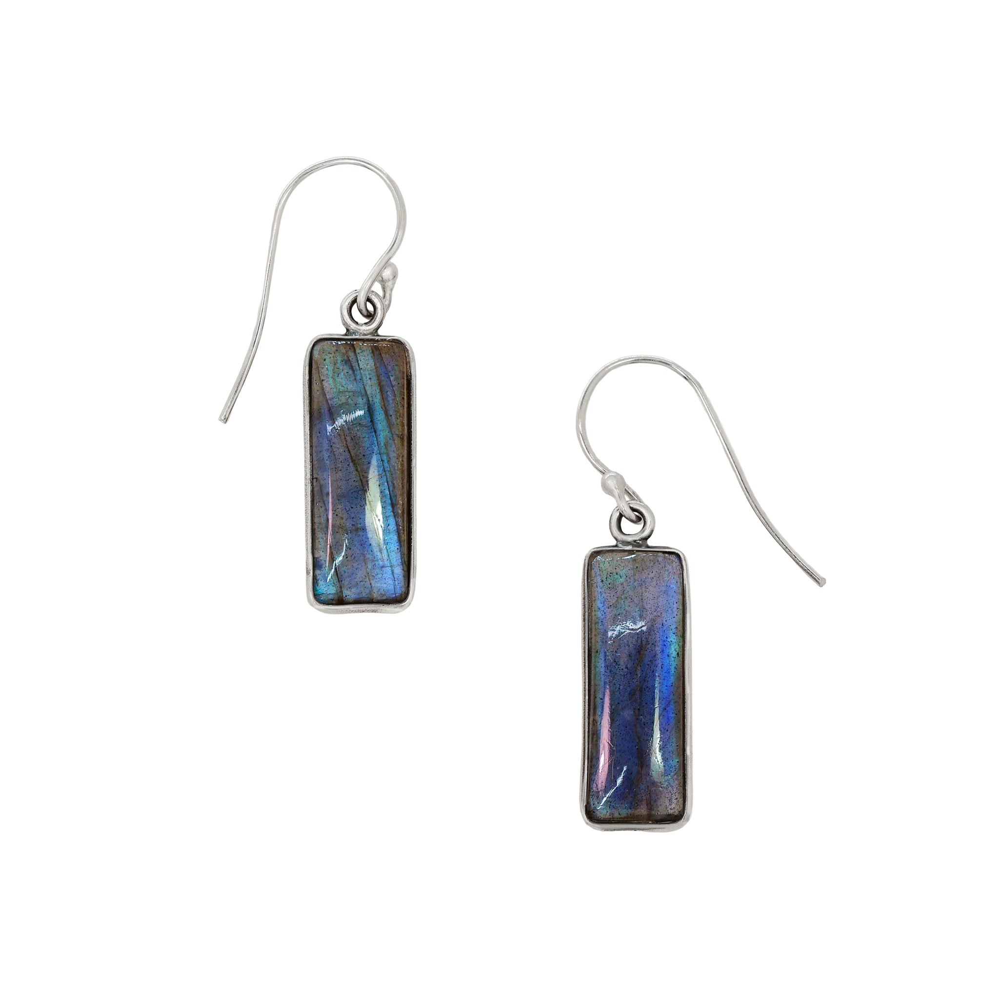 Bay Window Earrings in Labradorite