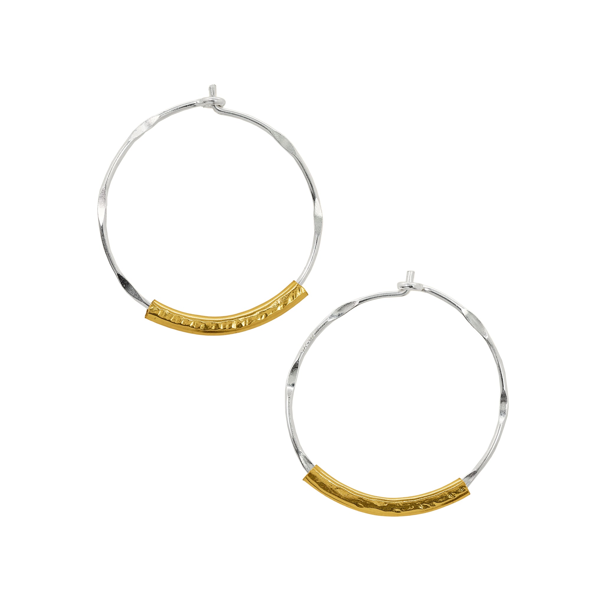 Two-Tone Slider Hoops - 1 1/4"