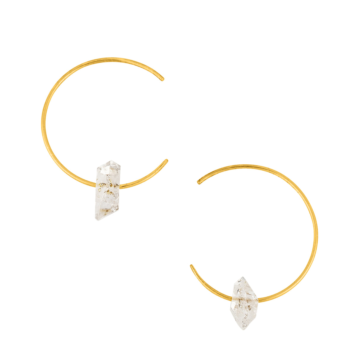 Shooting Star Hoops in Gold | Available to Ship September 18, 2026