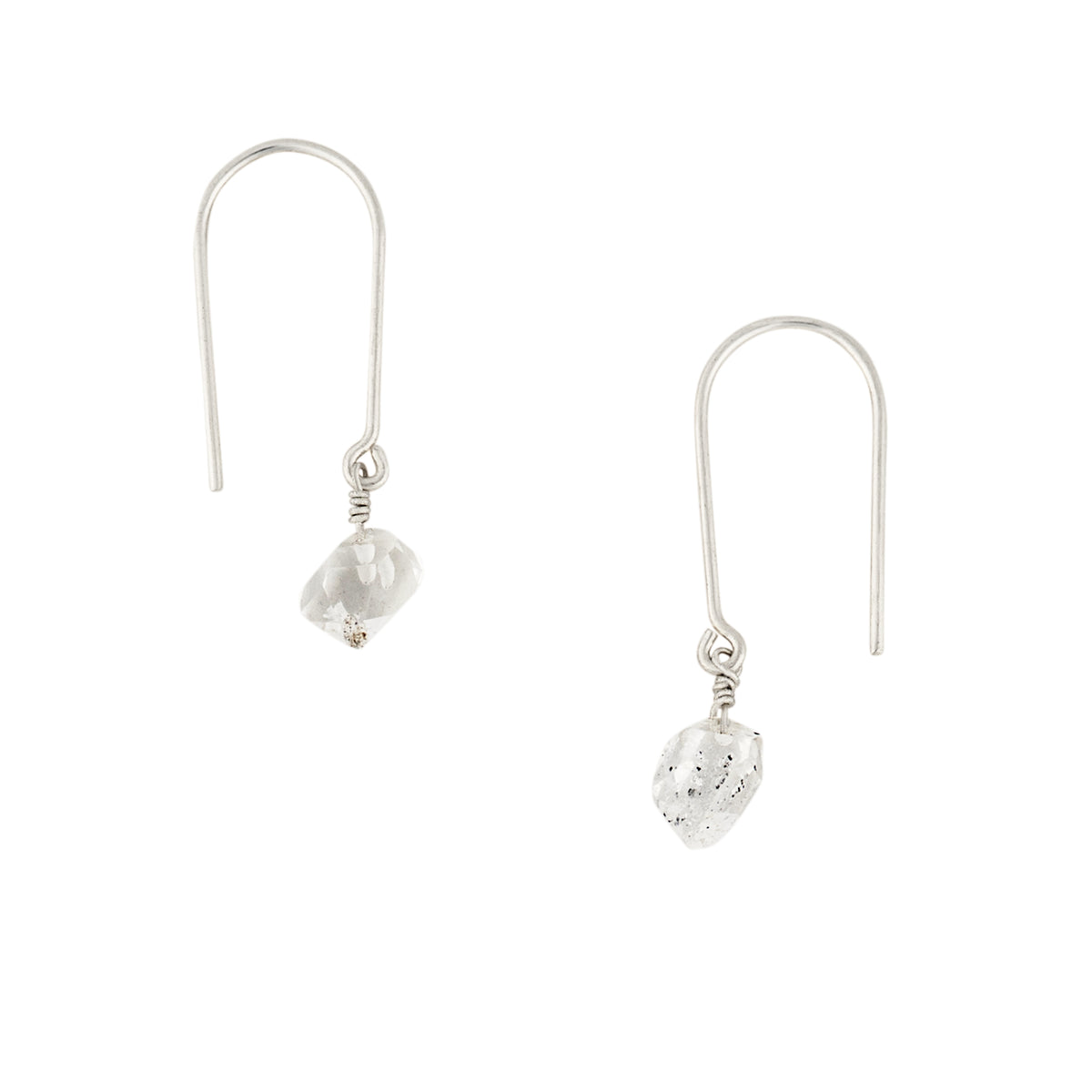 Hooked on Herkimer Earrings in Silver | Available to ship September 18, 2026