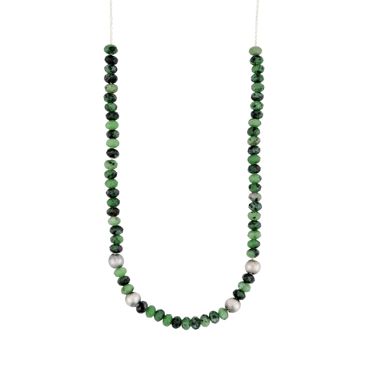 Liquid Stone & Bonfire Necklace in Ruby Zoisite | Available to Ship September 10, 2026
