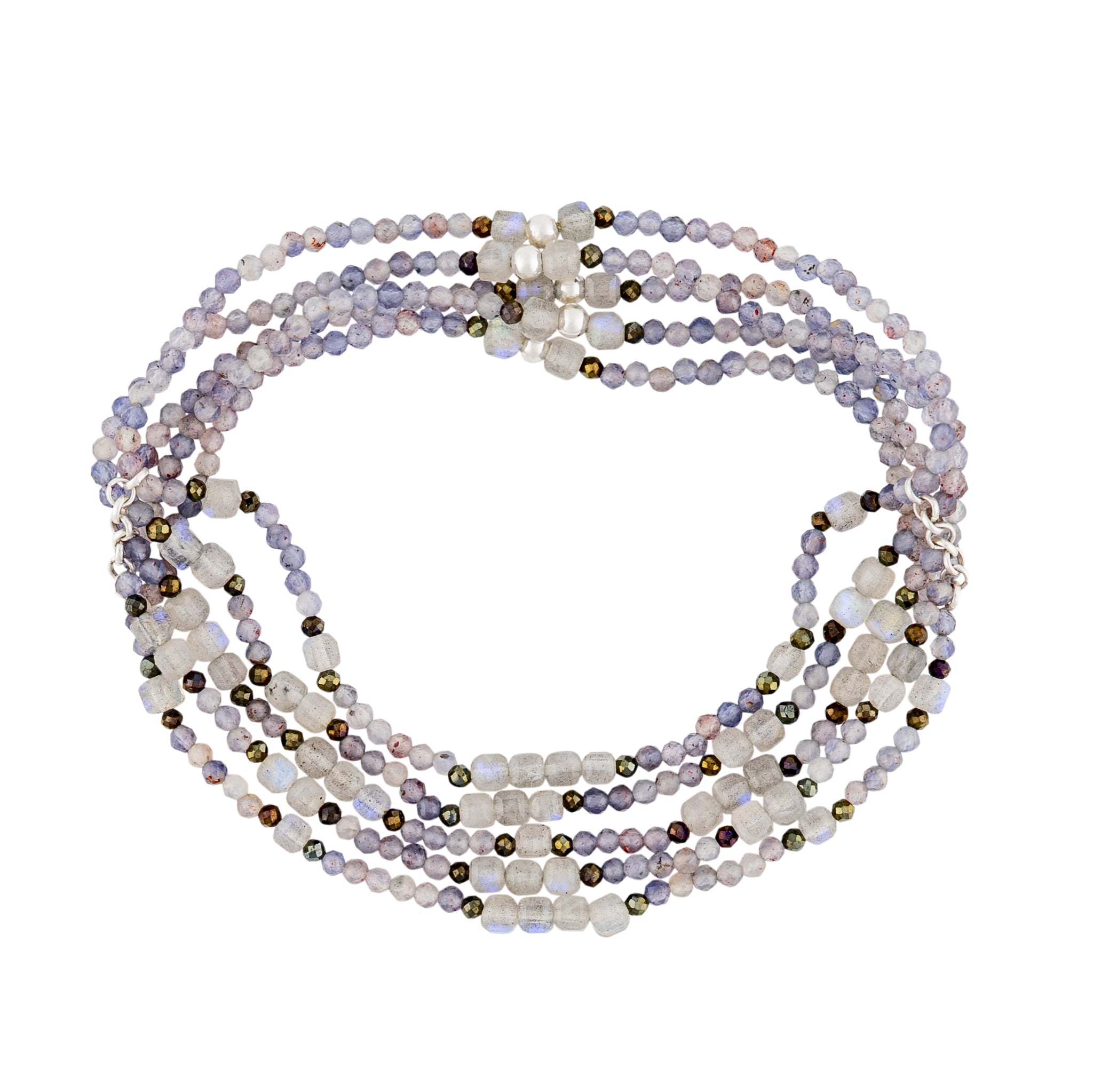 Beaded Blanket Stretch Bracelet Set - Starry Pattern