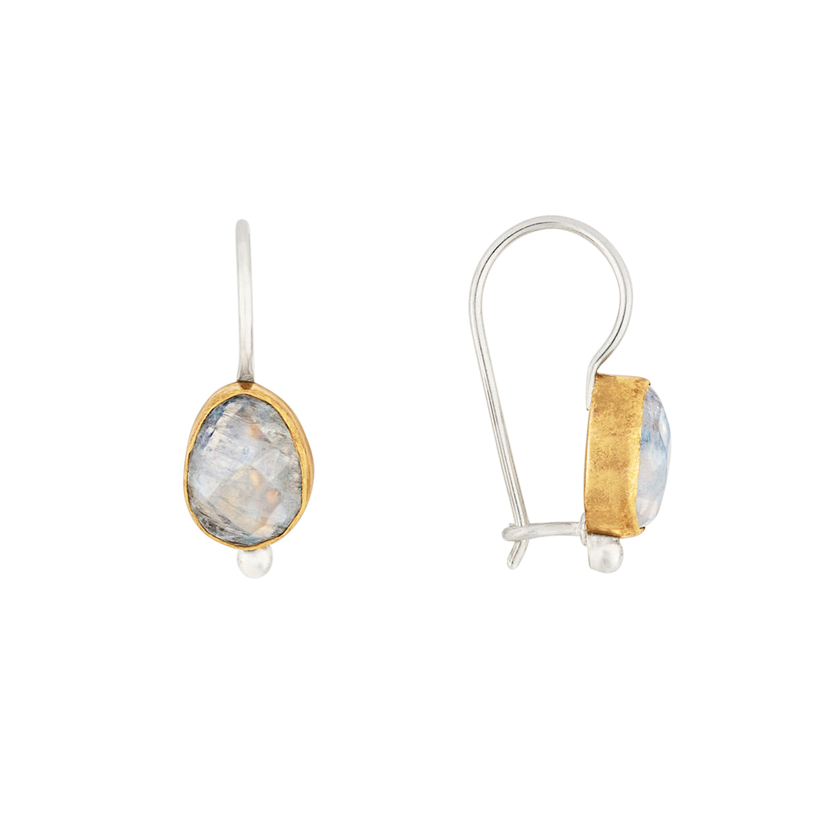 Fire Inside Earrings in Moonstone | Available to Ship September 10, 2026