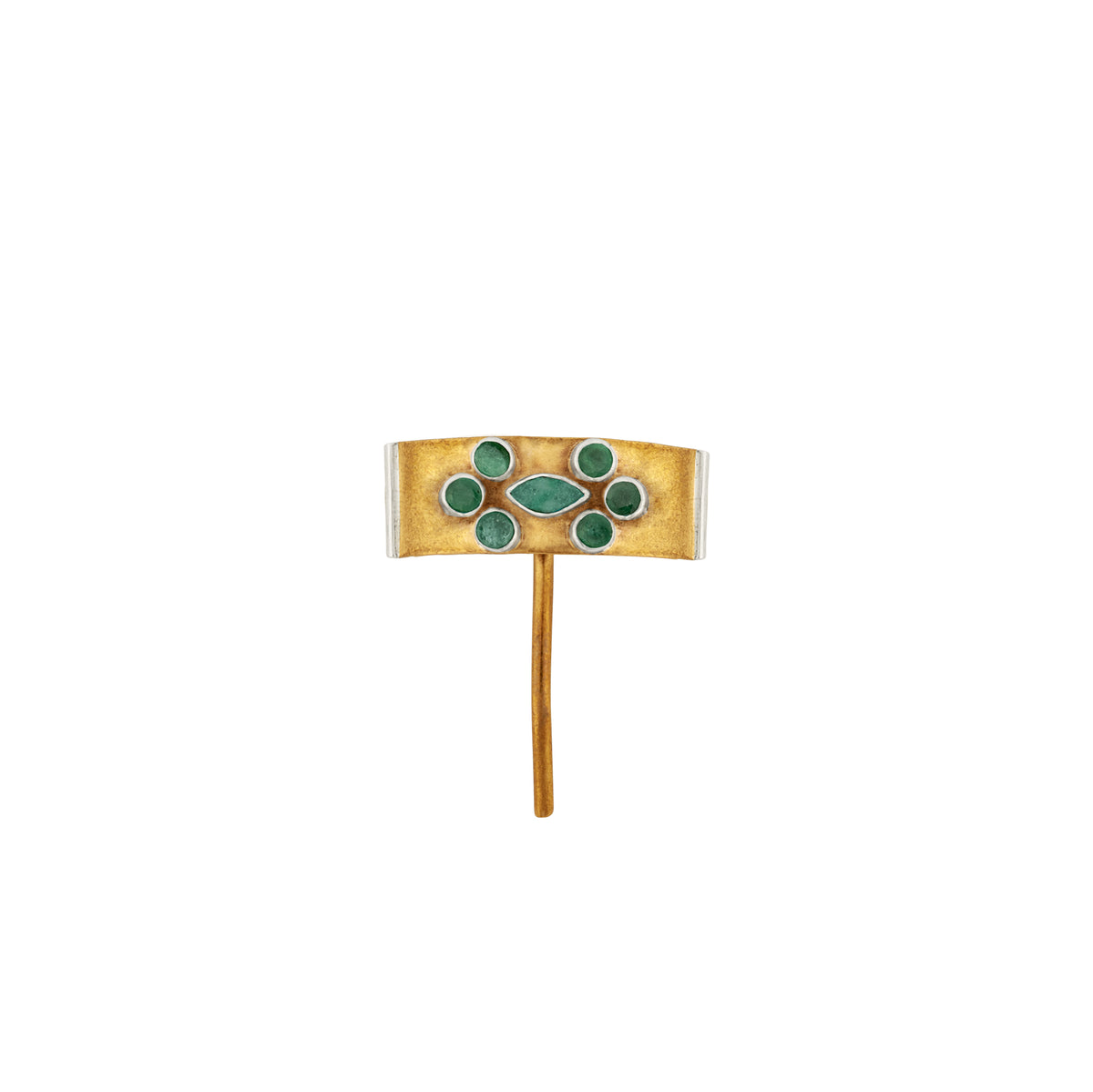 Totem Mini Pony Cuff in Natural Emerald | Available to Ship October 30, 2026