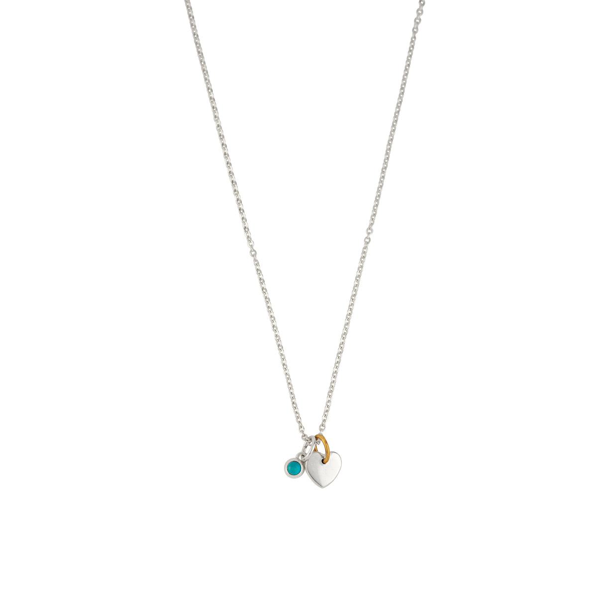 Loved Birthstone Charm Necklace - December/ Turquoise | Available to Ship October 30, 2026