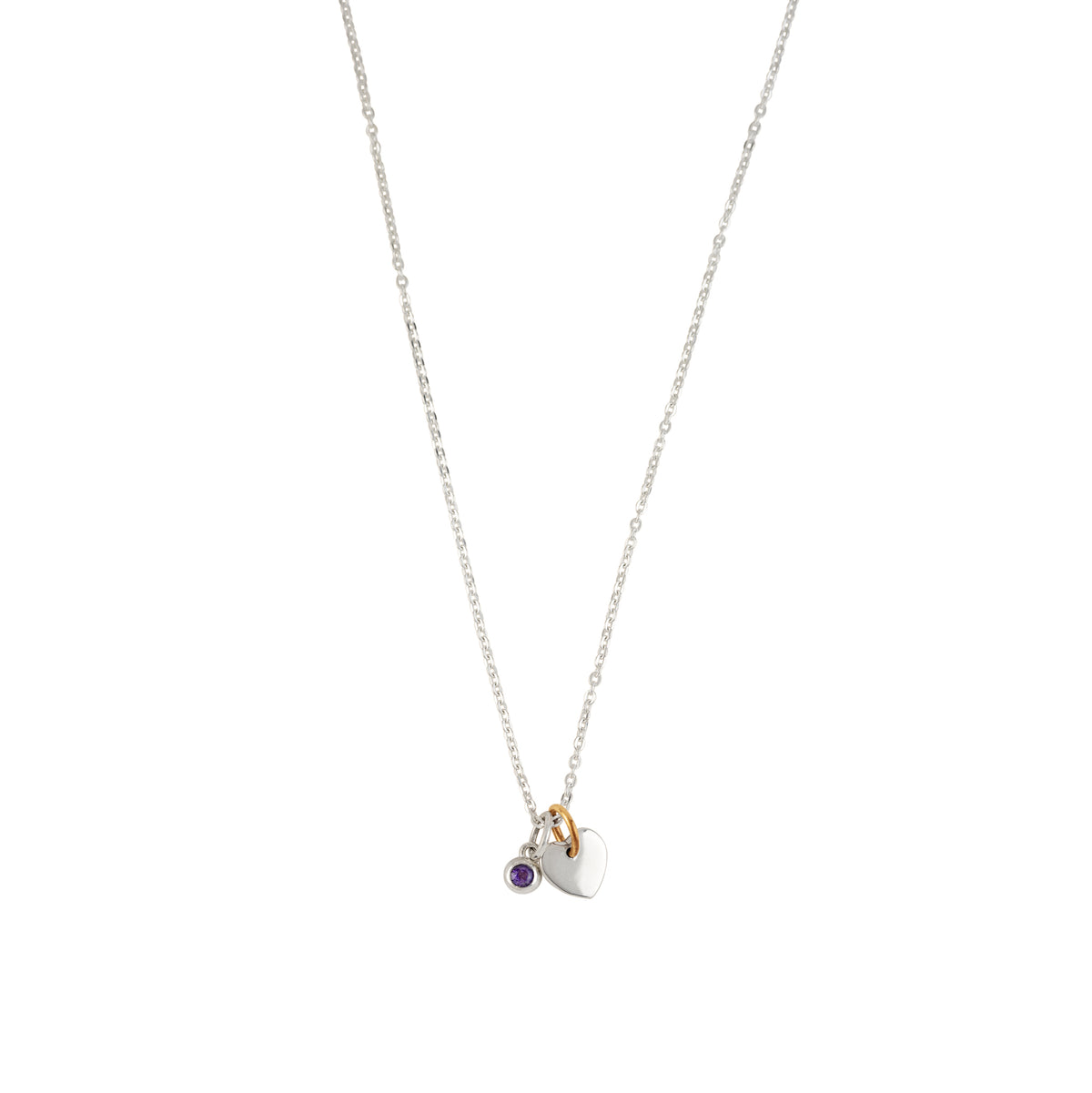Loved Birthstone Charm Necklace - February/ Amethyst | Available to Ship October 30, 2026
